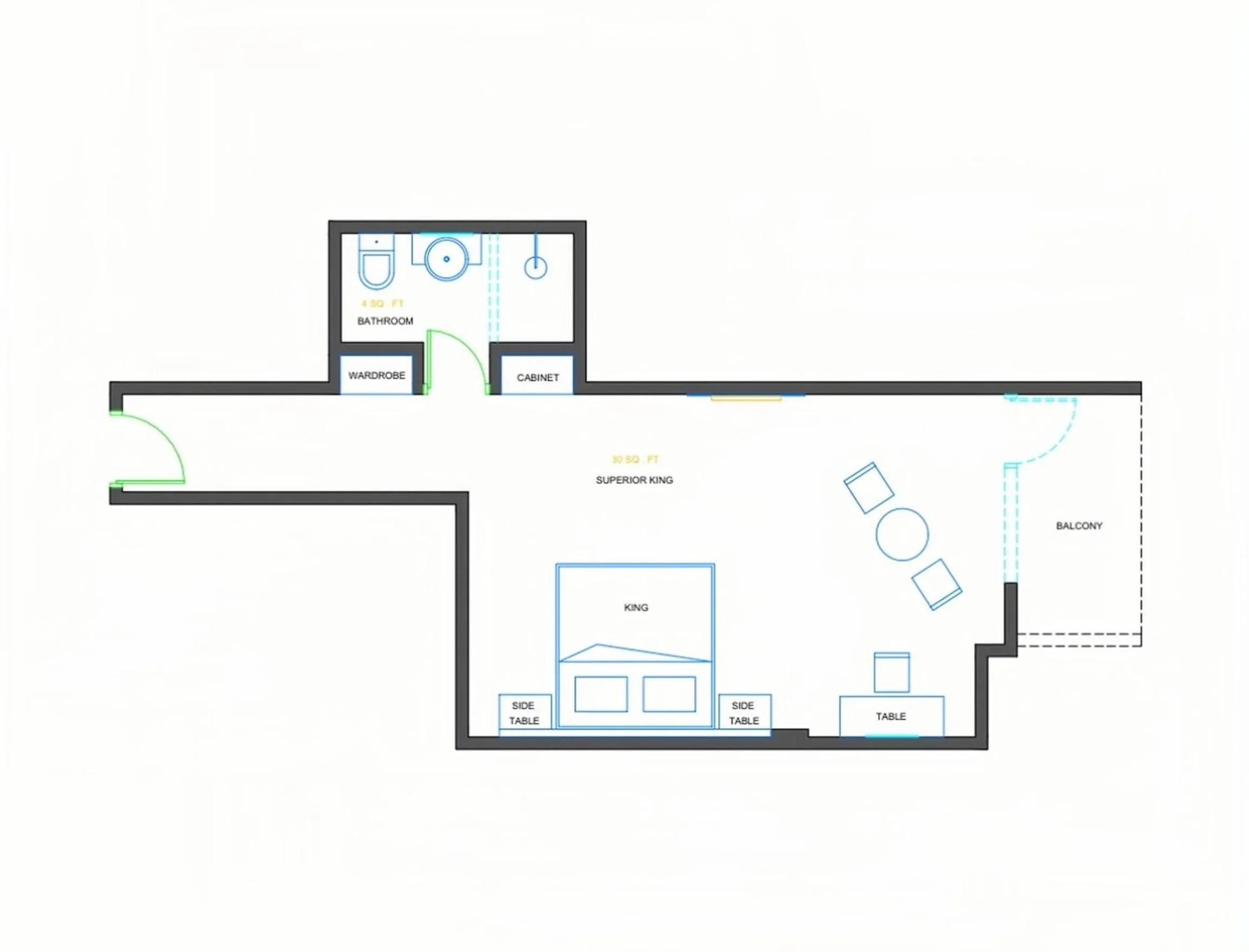 Floor plan in Waterfront Boutique Hotel