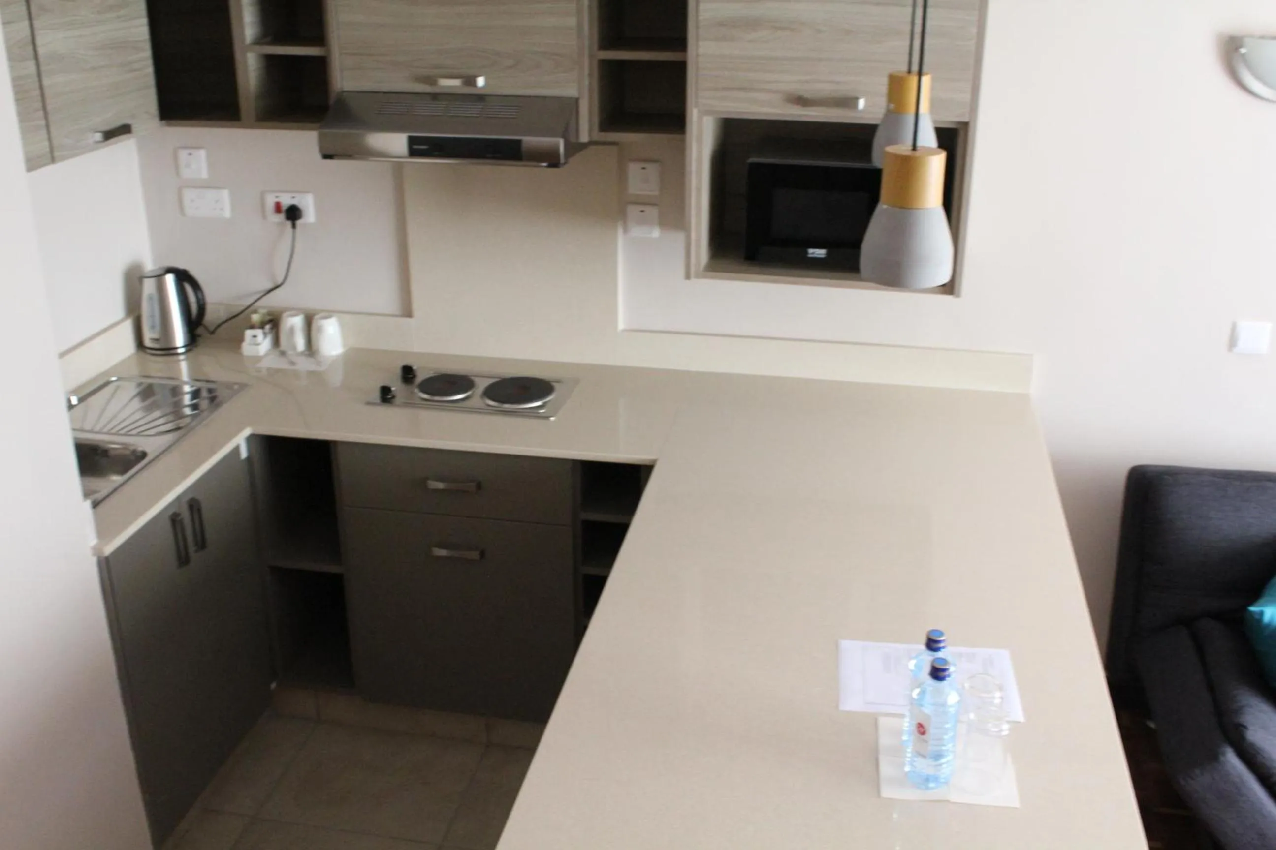 Kitchen or kitchenette in Hillpark Hotel