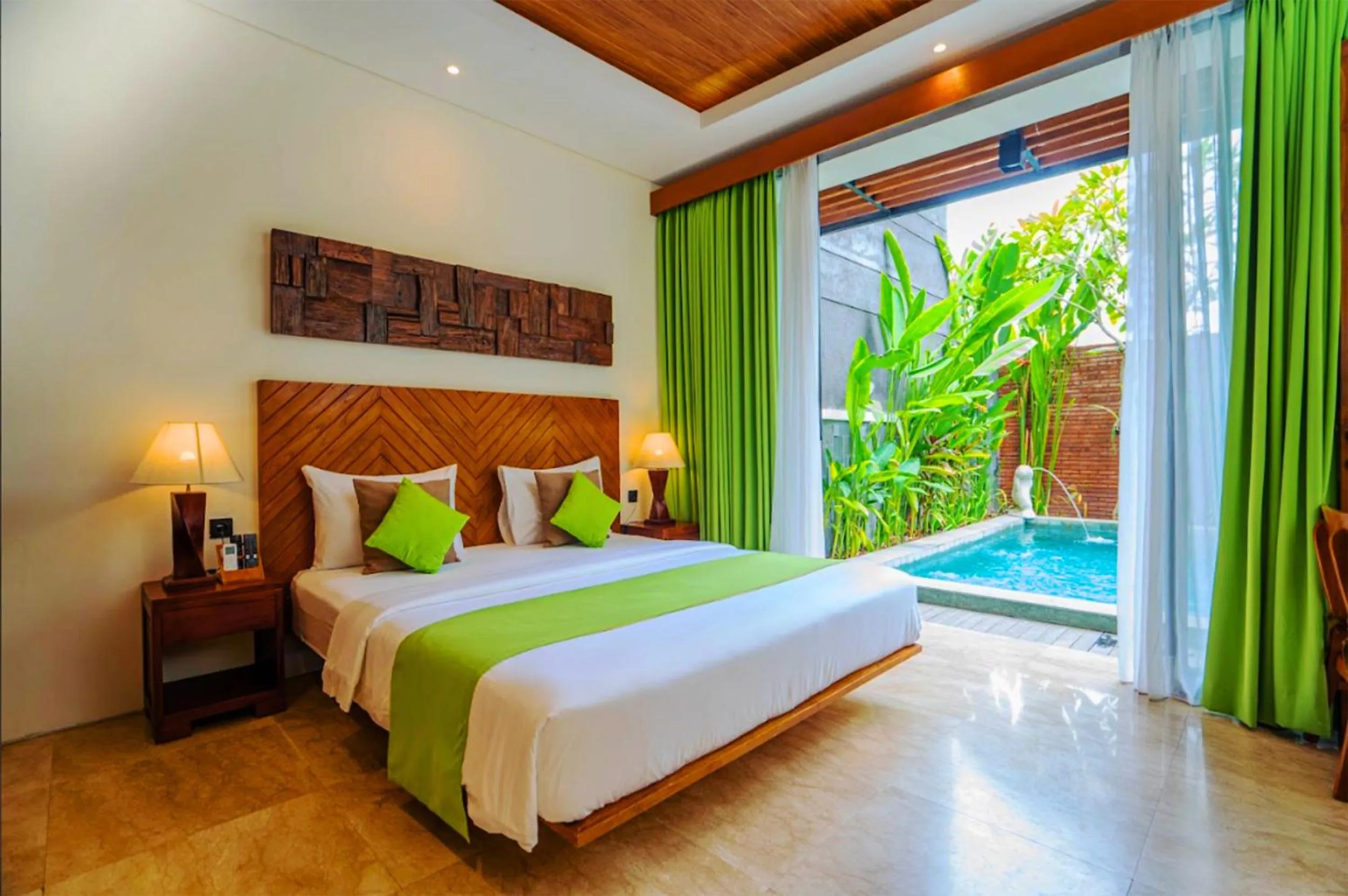 Bed in Villa Bulan Bali
