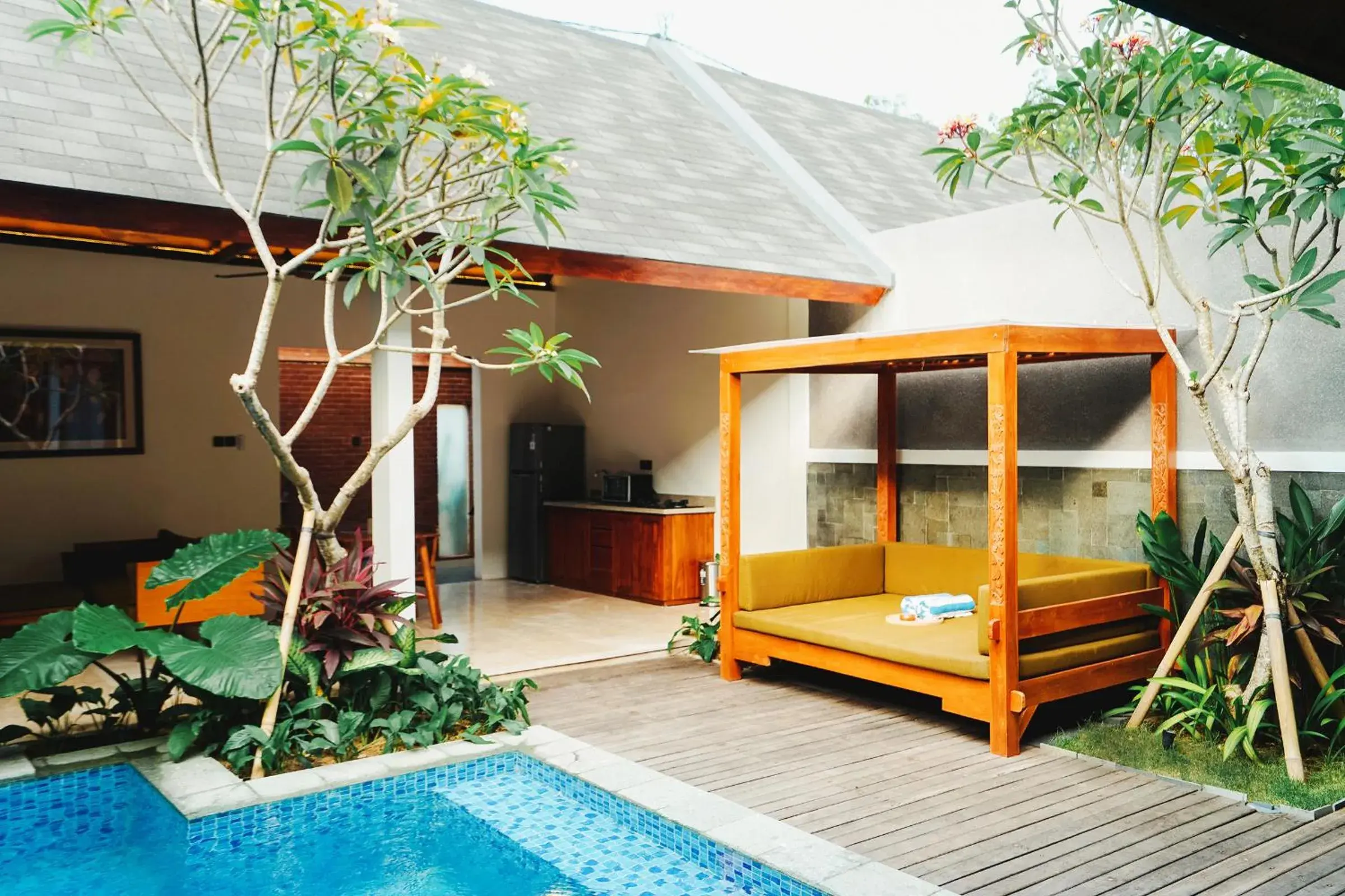 Pool view in Villa Bulan Bali Pool view in Villa Bulan Bali