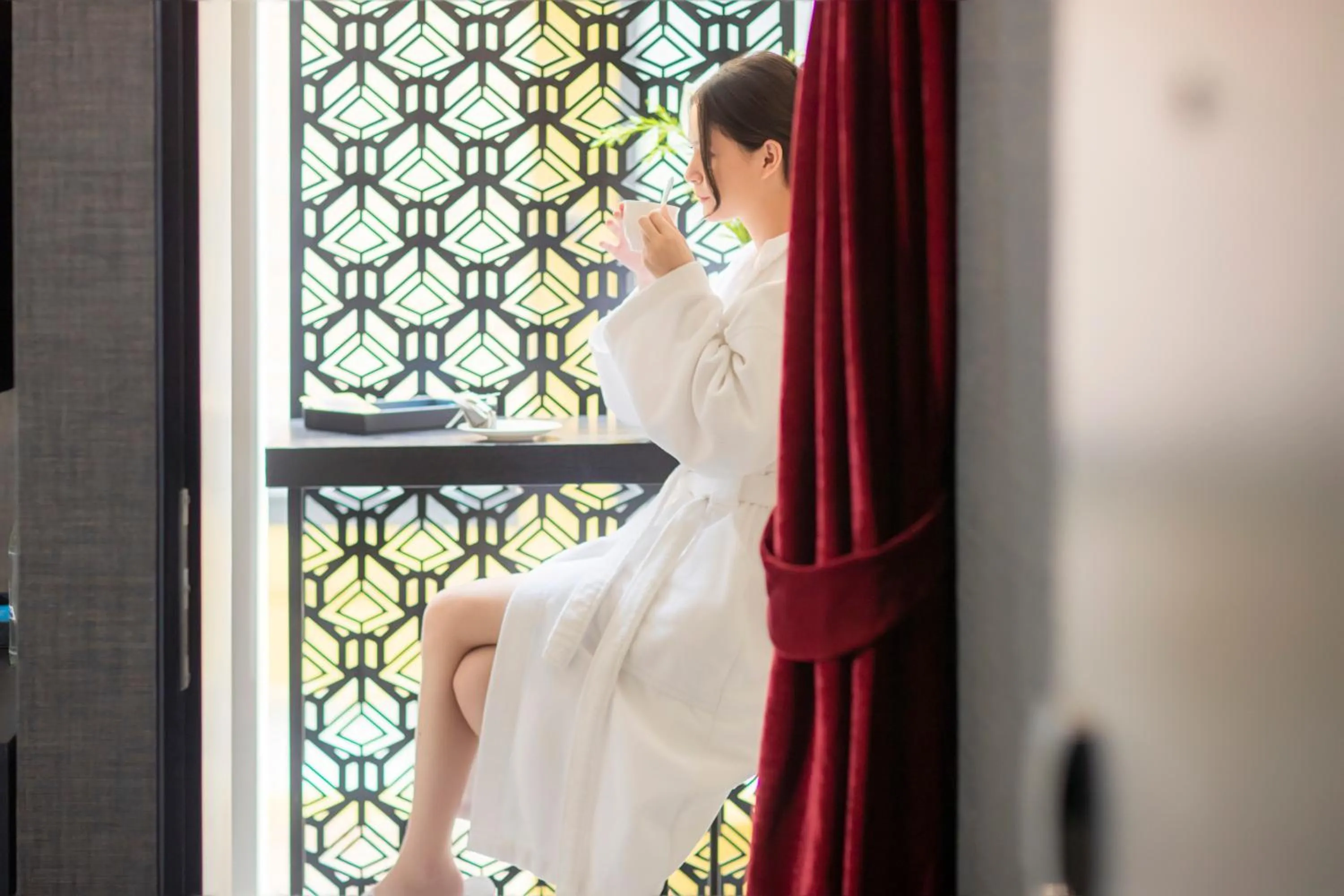 Property building in The Gravitique Hotel Khaosan