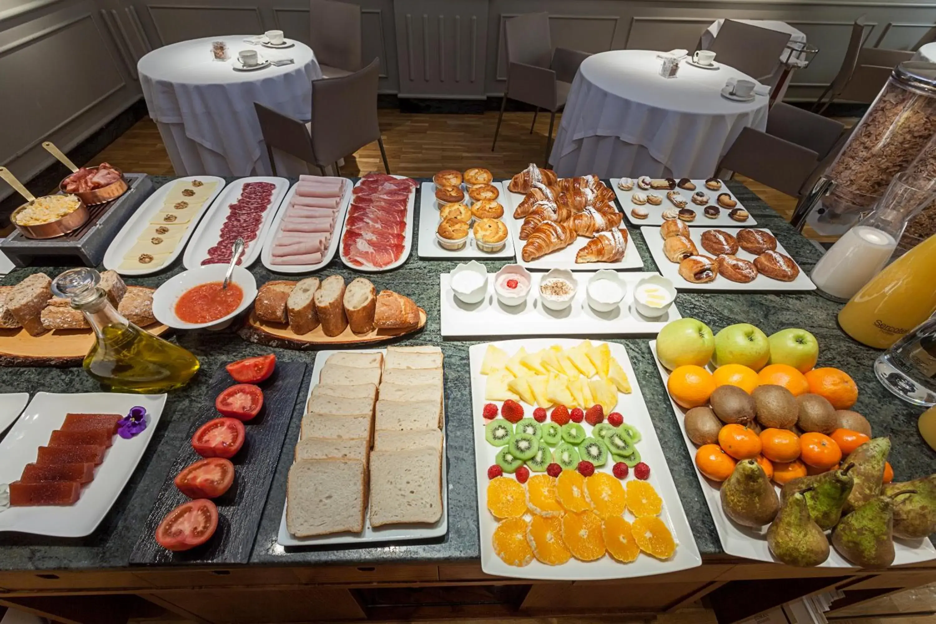 Buffet breakfast in Habitus Hotel Europa Buffet breakfast in Habitus Hotel Europa