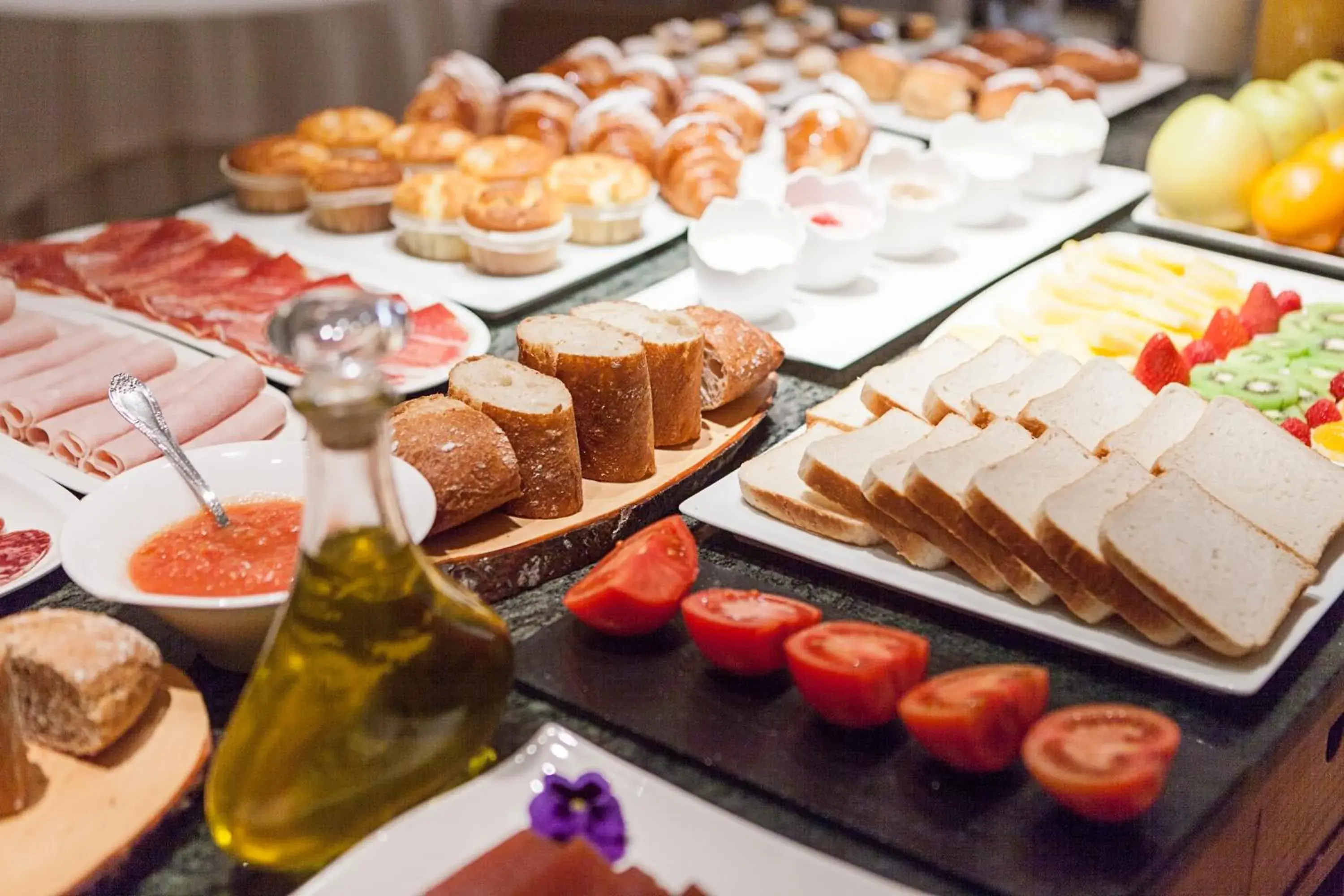 Buffet breakfast in Habitus Hotel Europa Buffet breakfast in Habitus Hotel Europa