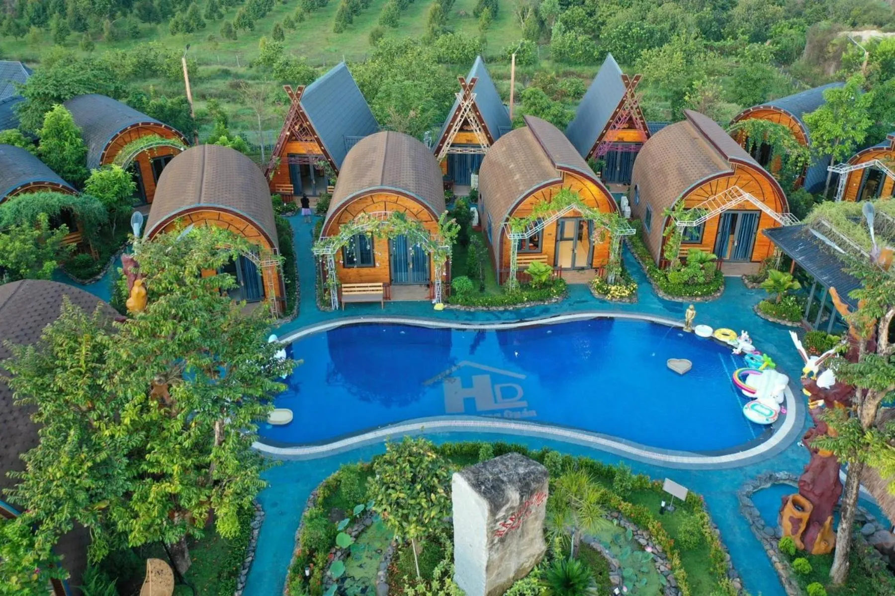Bird's eye view in Resort Hàng Dương