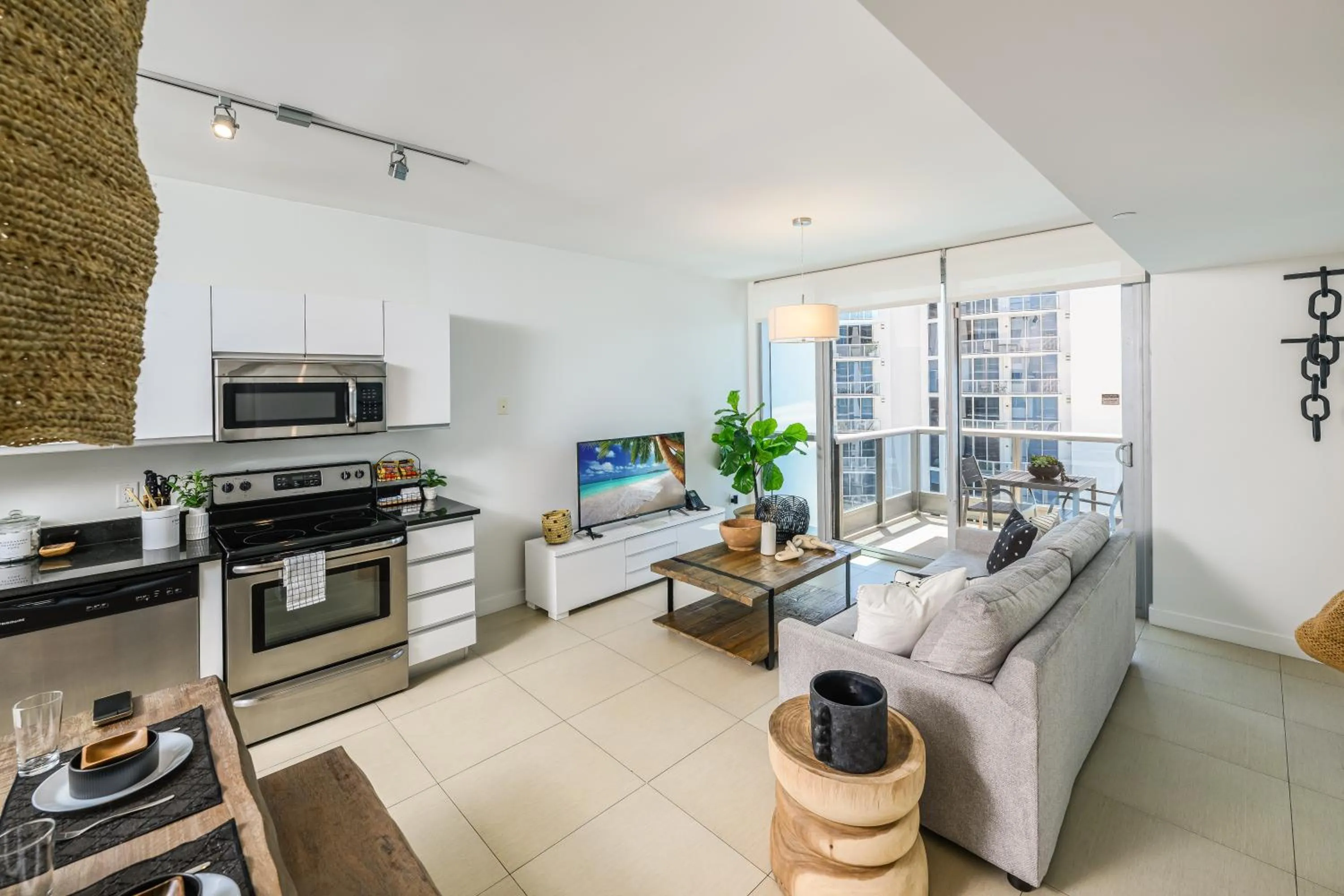 Living room in Monte Carlo by Miami Vacations