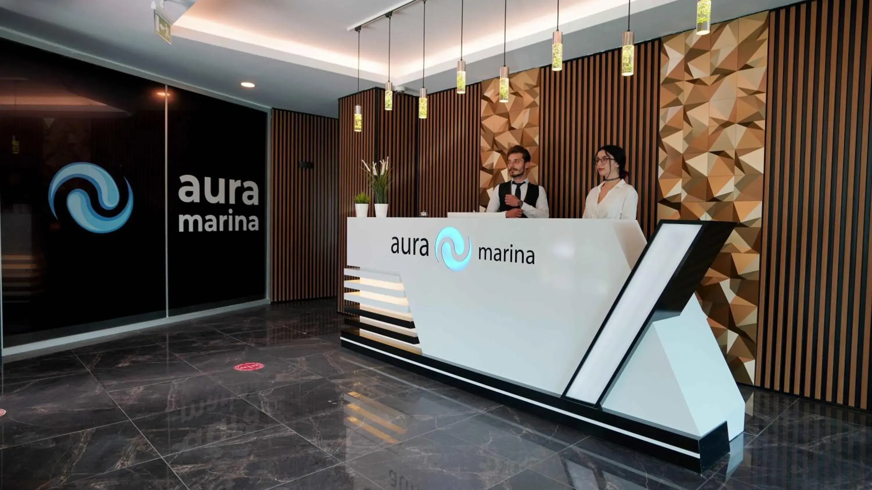 Lobby or reception in AURA MARINA HOTEL Lobby or reception in AURA MARINA HOTEL