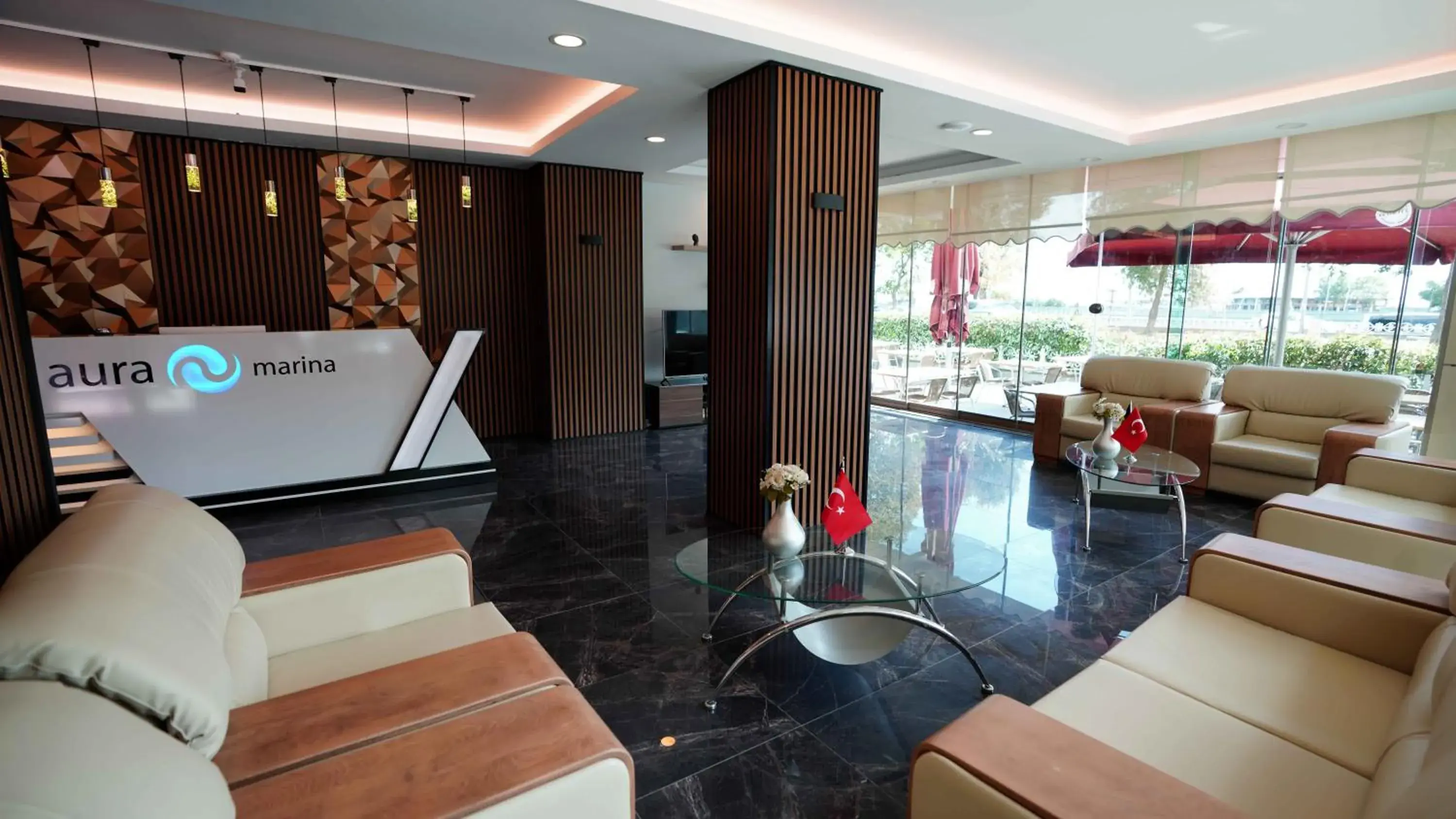 Lobby or reception in AURA MARINA HOTEL Lobby or reception in AURA MARINA HOTEL