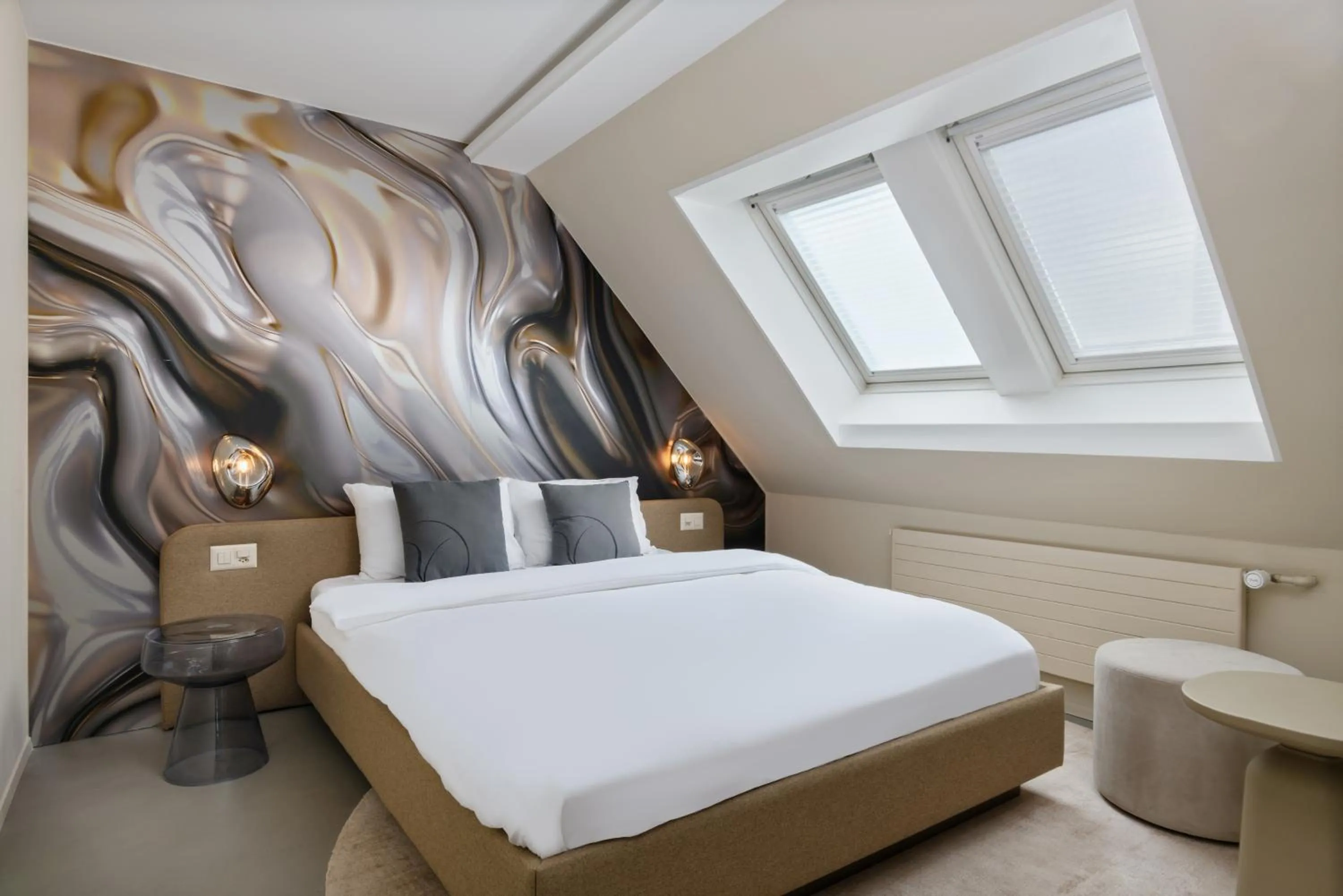 Bedroom, Bed in VISIONAPARTMENTS Brandschenkestrasse