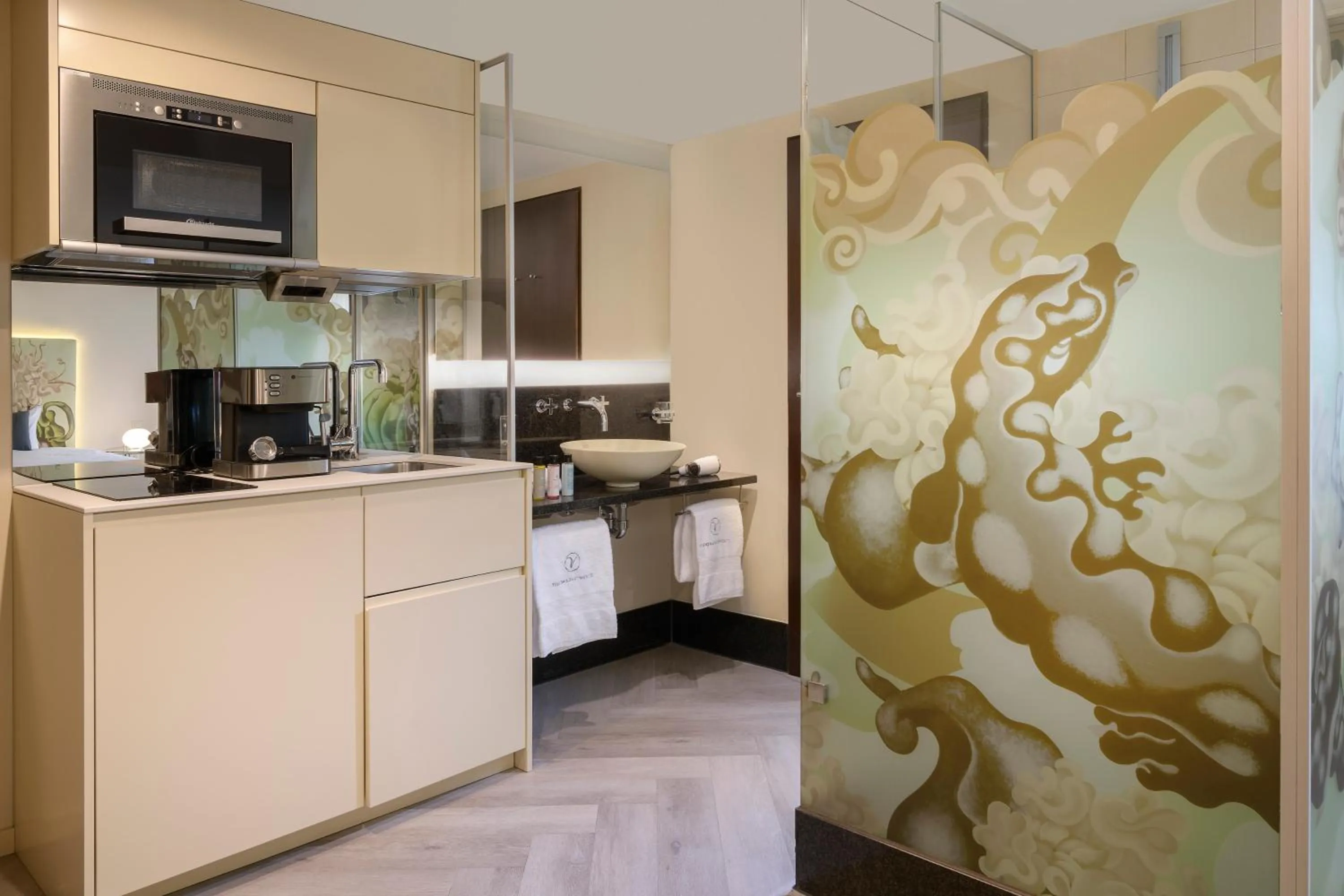 kitchen in VISIONAPARTMENTS Brandschenkestrasse