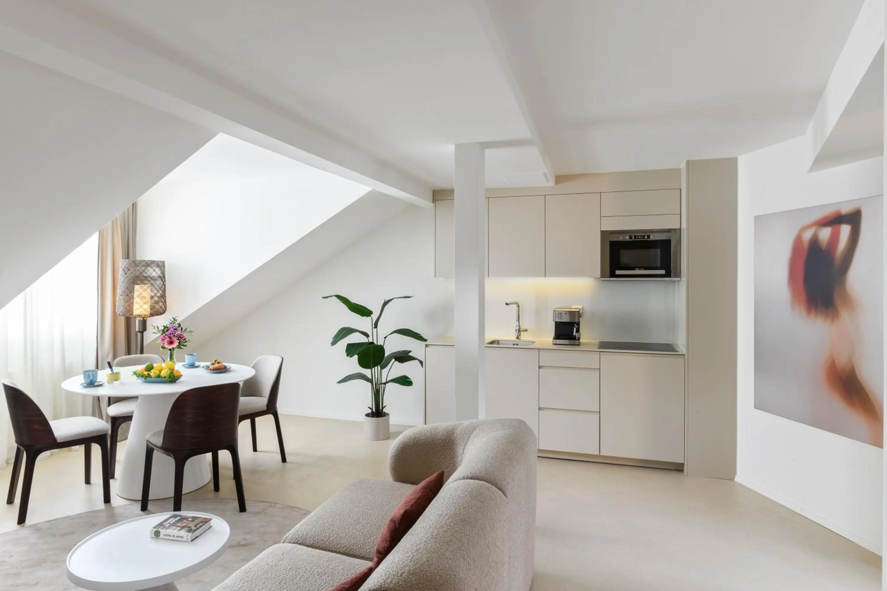 Living room in VISIONAPARTMENTS Brandschenkestrasse