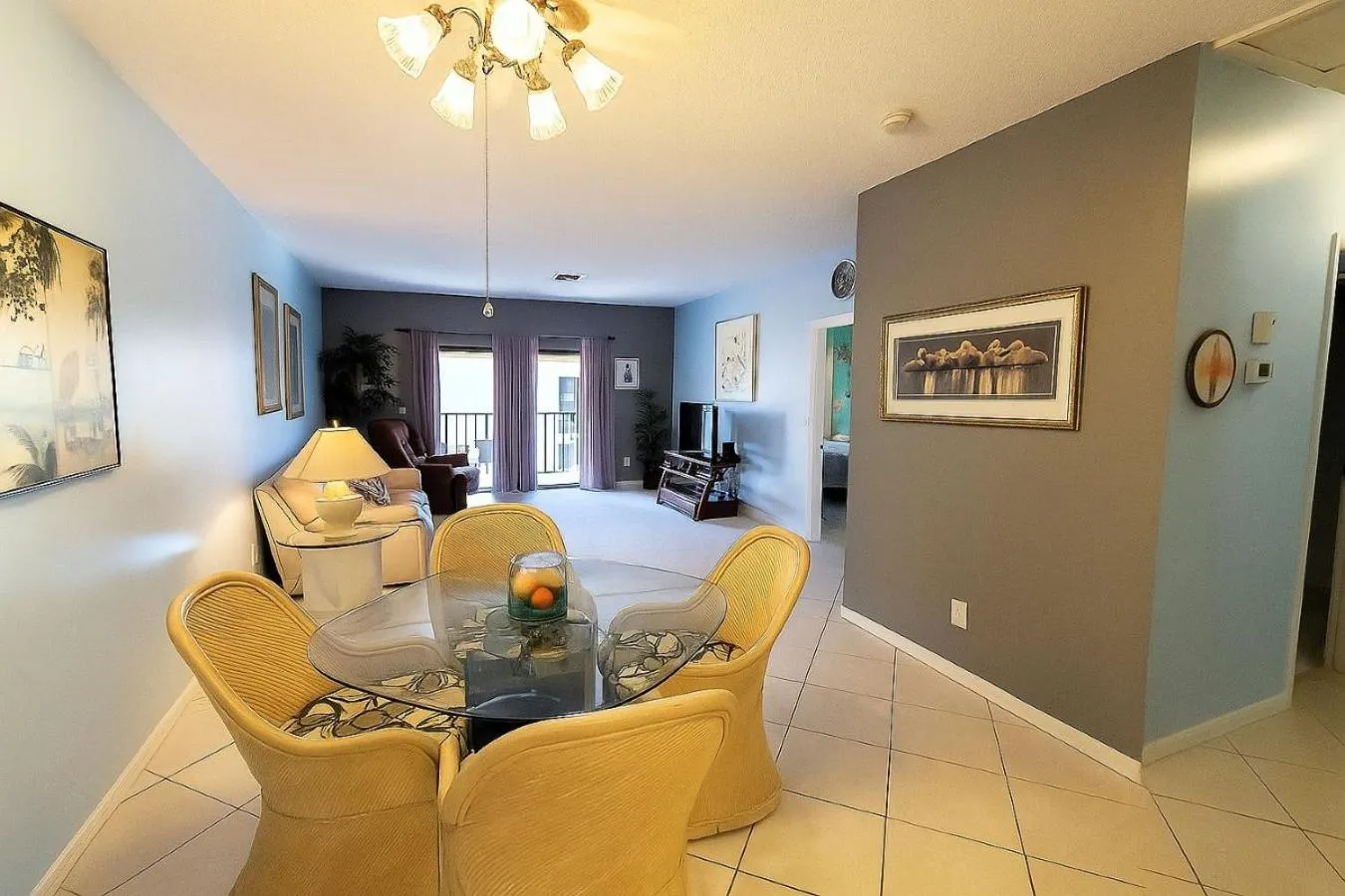 Living room in Welcome to Oasis #21 Your Coastal Retreat in Daytona Beach Shores-Walk To The Beach