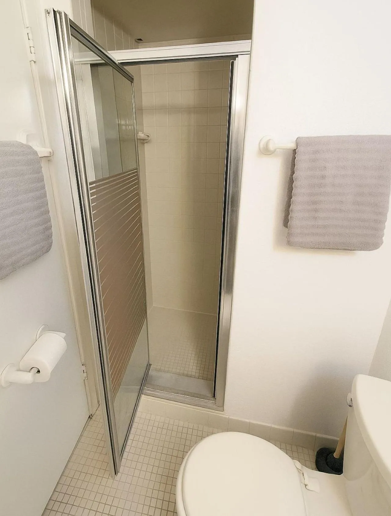 Shower in Welcome to Oasis #21 Your Coastal Retreat in Daytona Beach Shores-Walk To The Beach