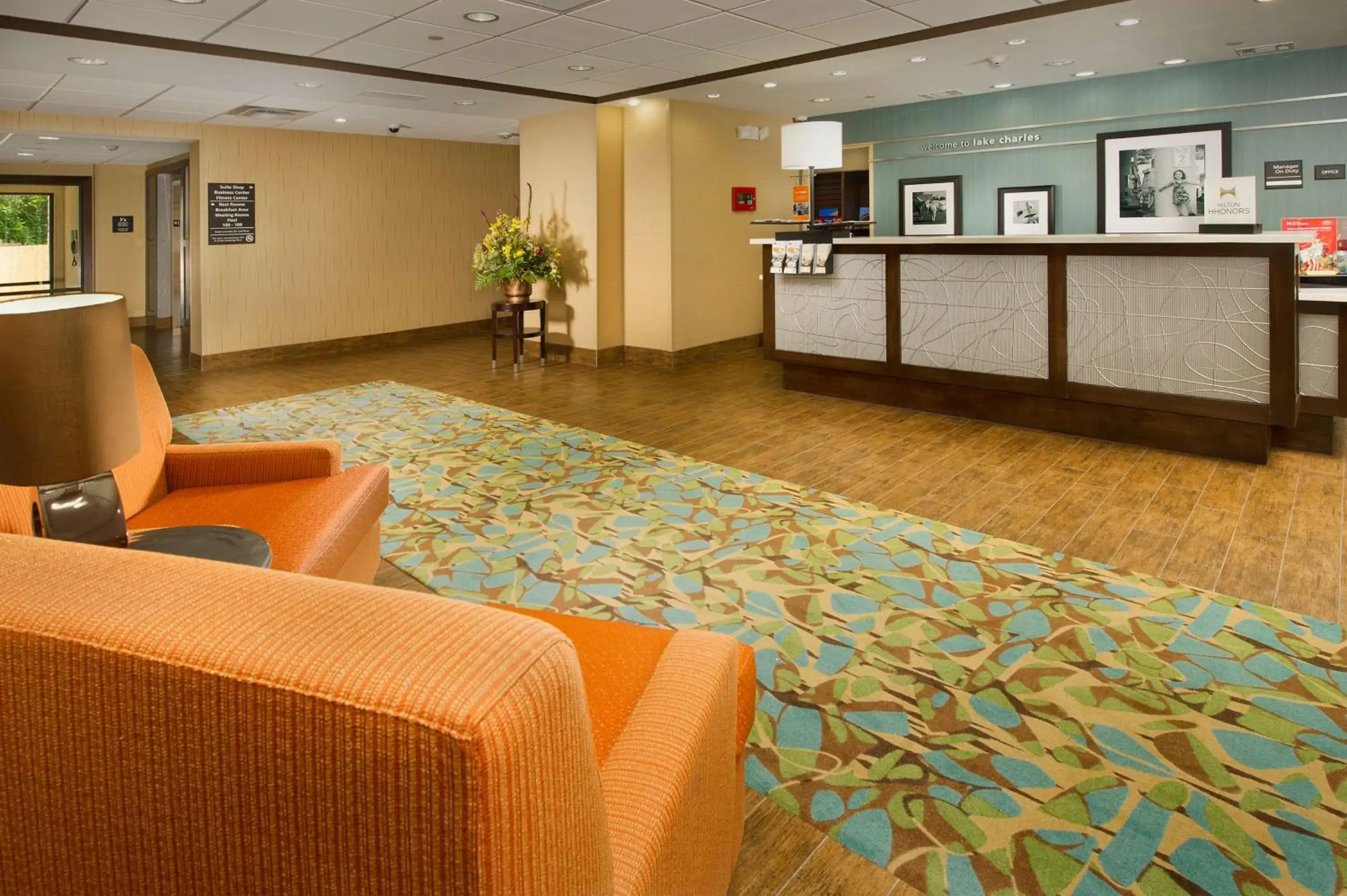 Lobby or reception in Hampton Inn Lake Charles Lobby or reception in Hampton Inn Lake Charles
