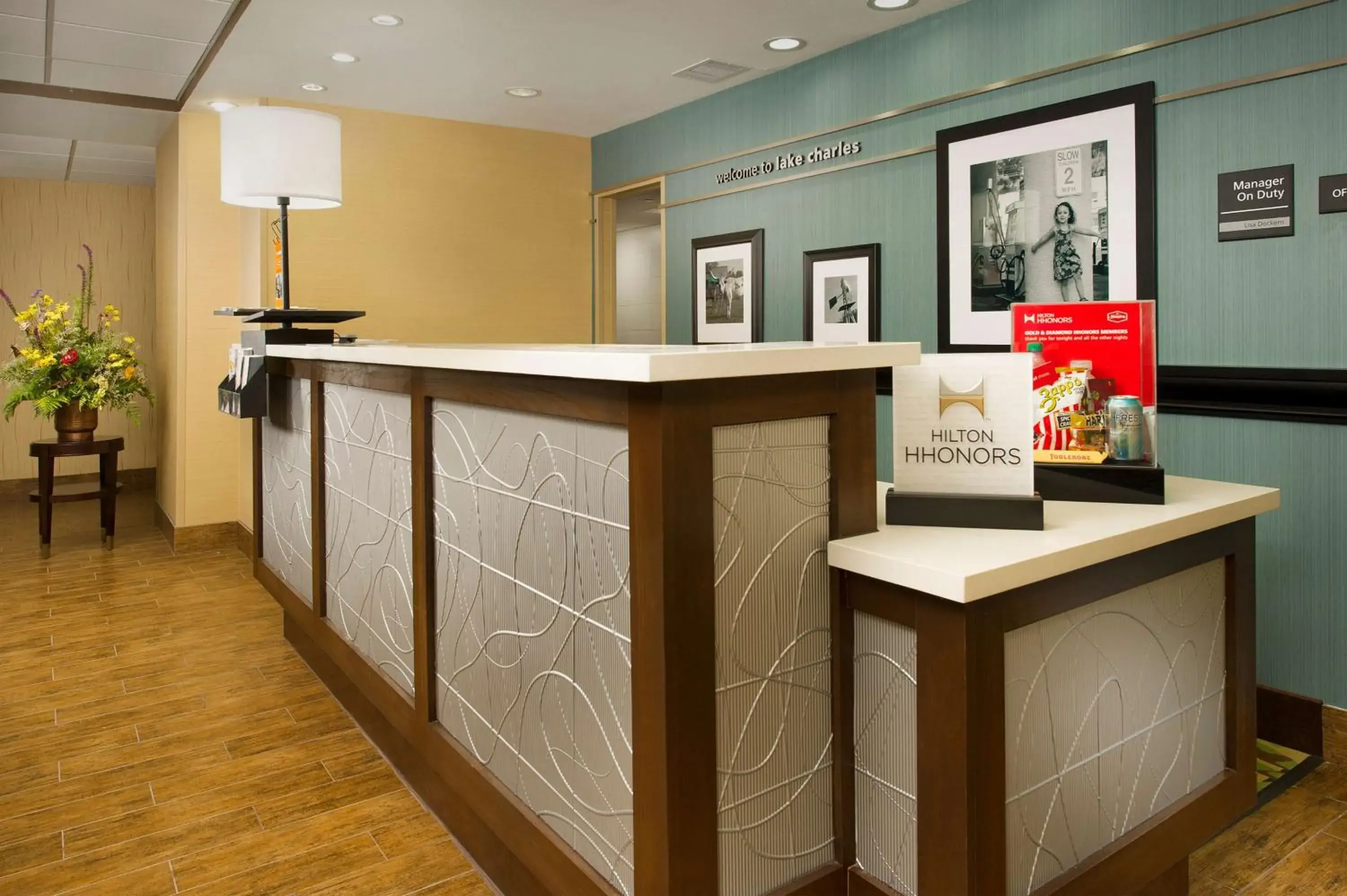 Lobby or reception in Hampton Inn Lake Charles Lobby or reception in Hampton Inn Lake Charles