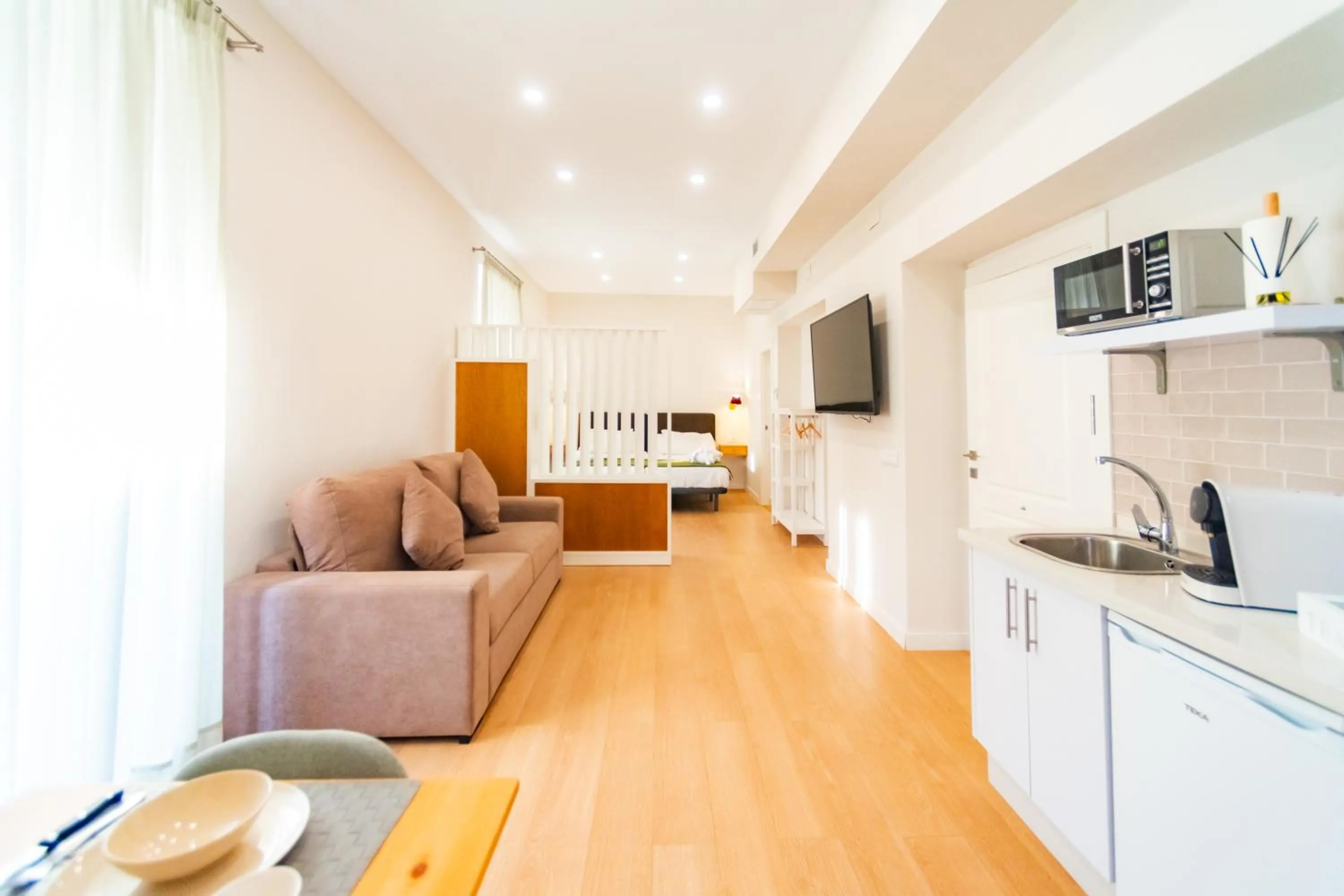 Kitchen or kitchenette in Suites Casa San Mateo