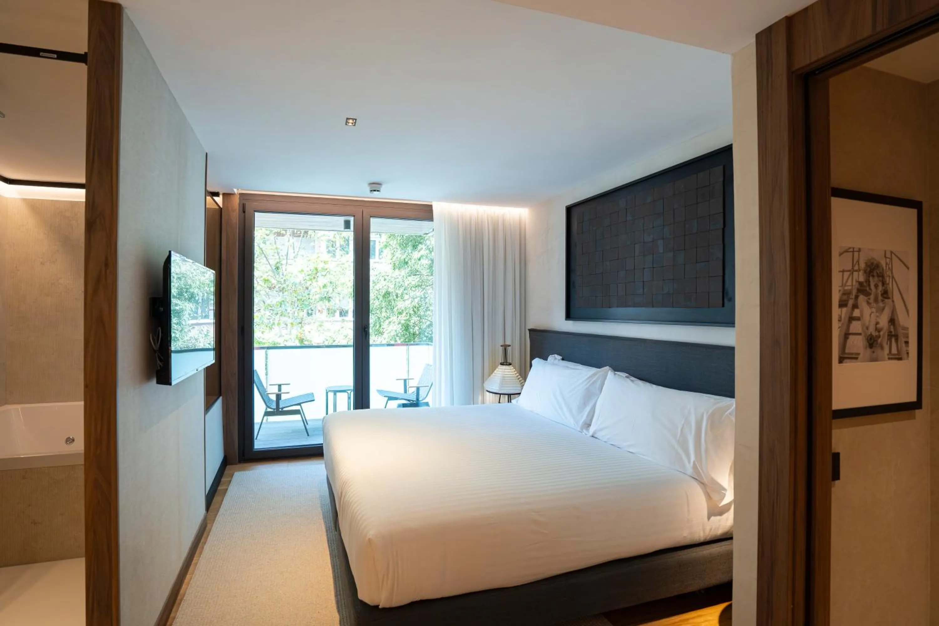 Balcony/Terrace, Bed in Zenit Borrell