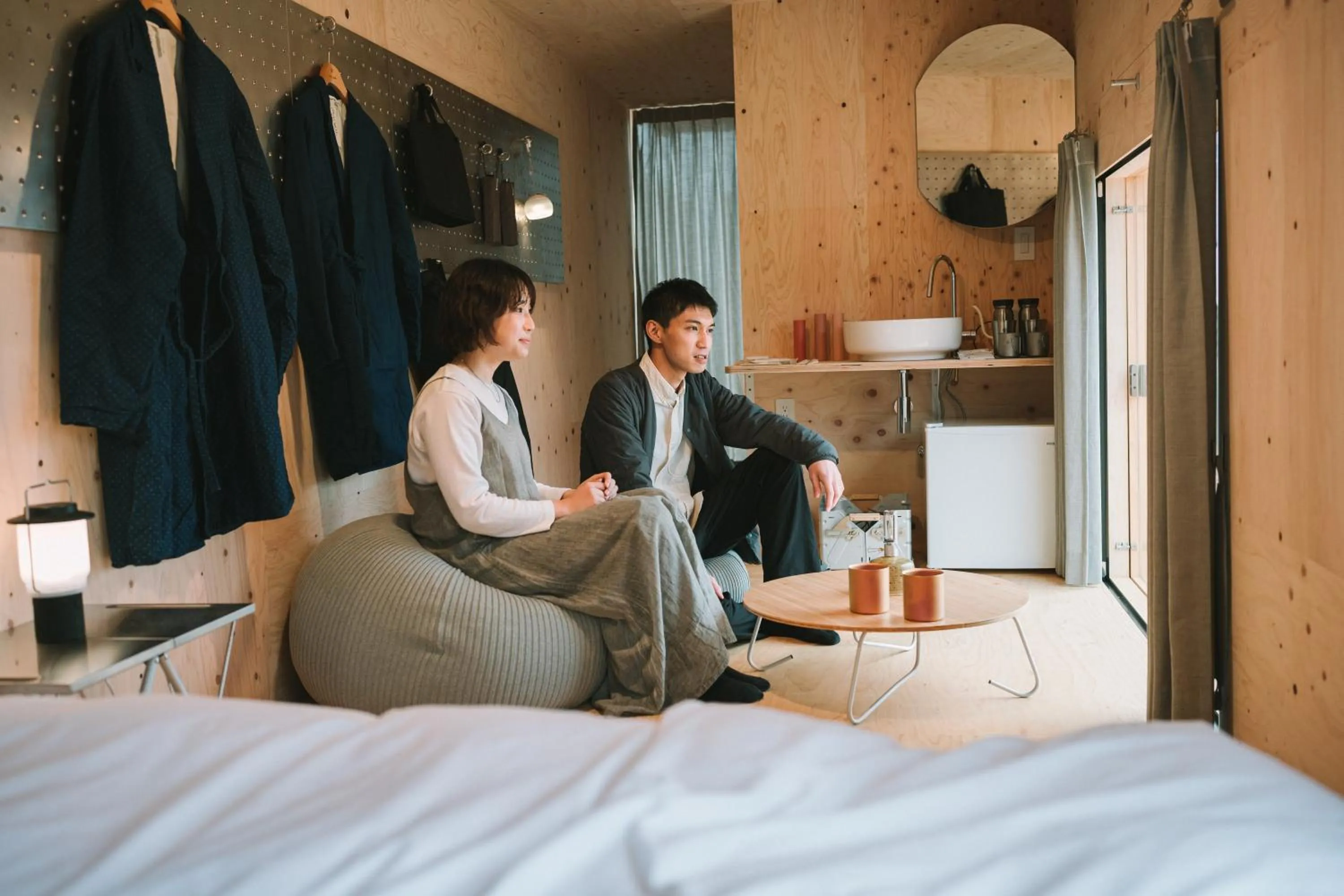 Bed in SNOW PEAK FIELD SUITE SPA HEADQUARTERS