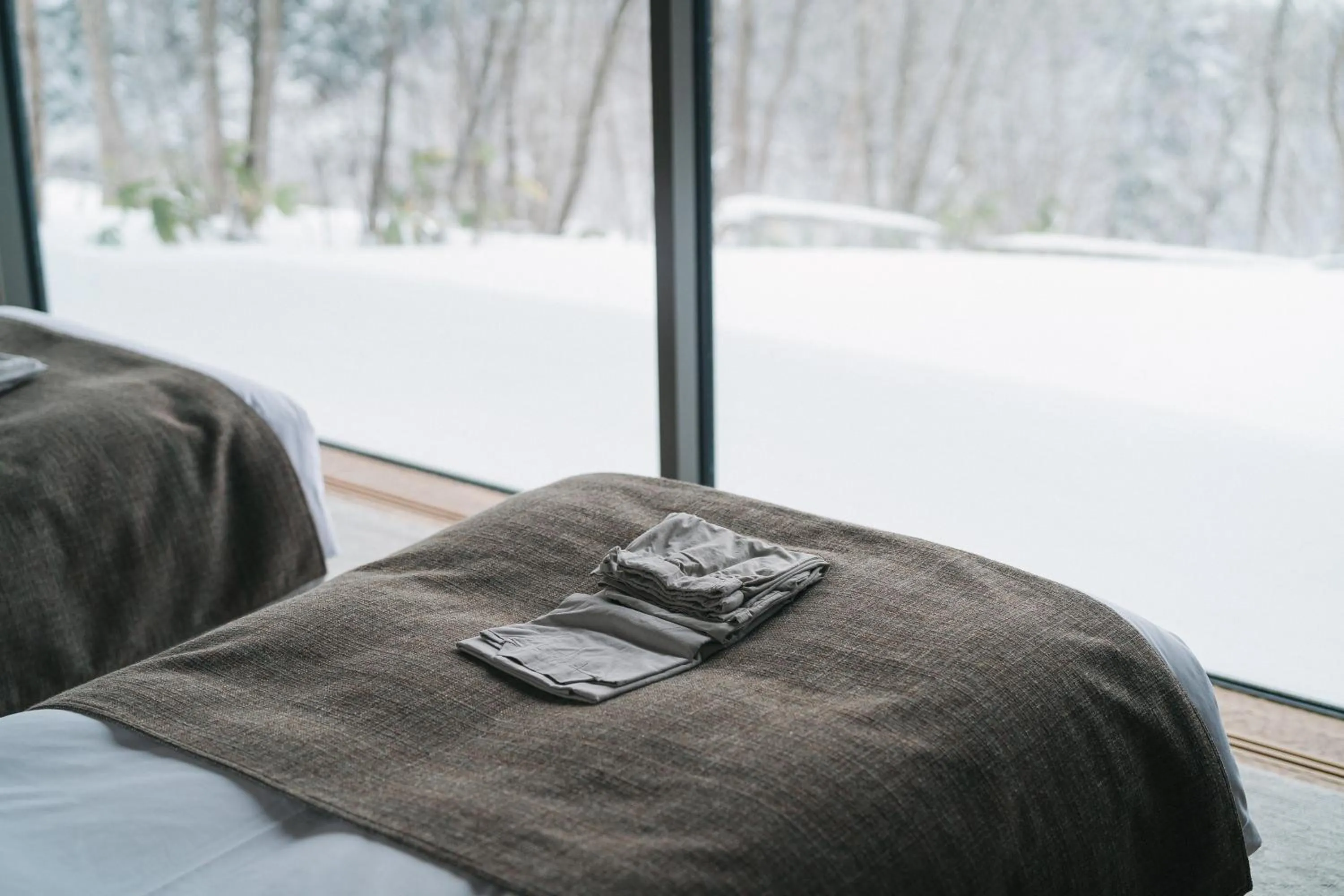 Bed in SNOW PEAK FIELD SUITE SPA HEADQUARTERS