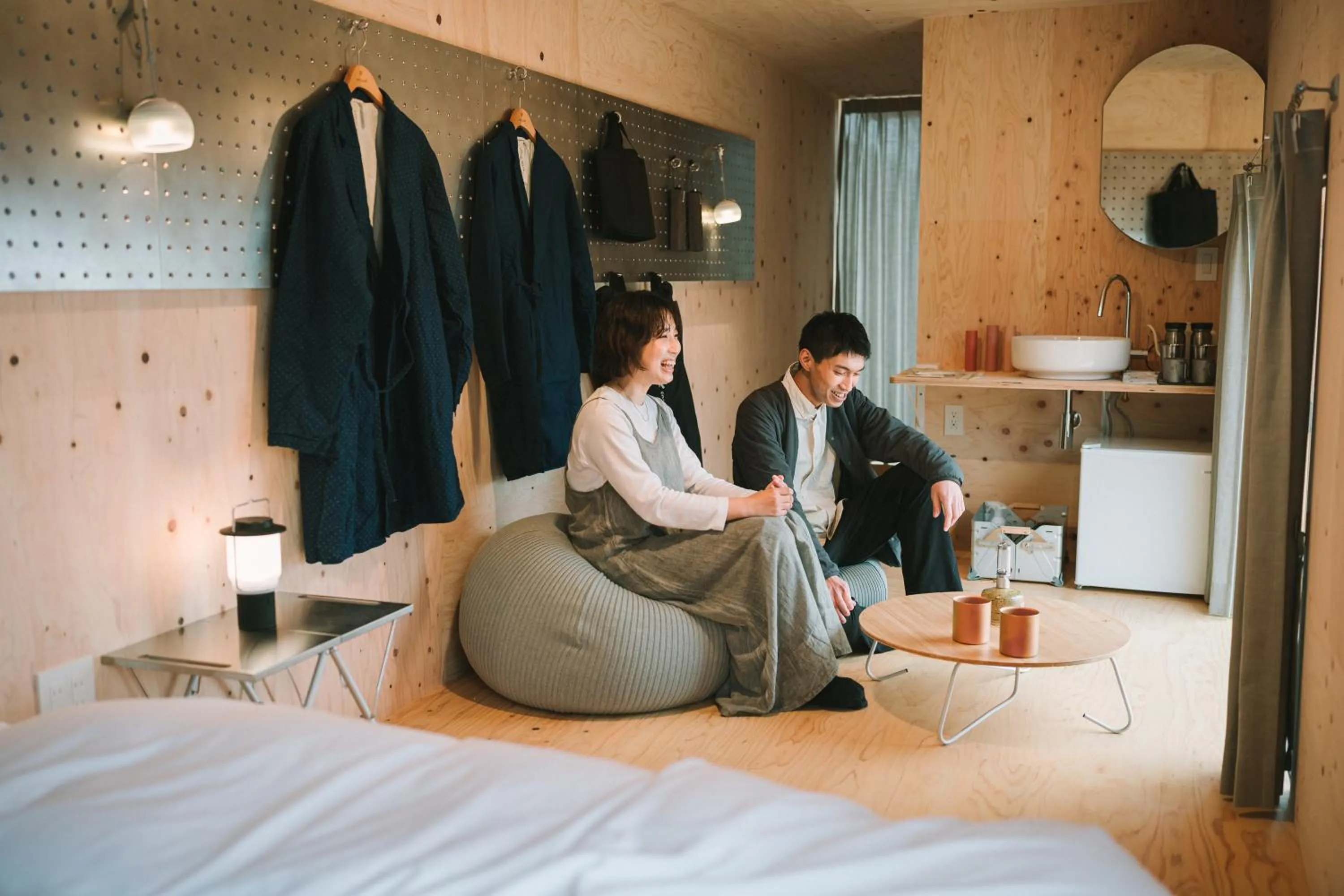 Bed in SNOW PEAK FIELD SUITE SPA HEADQUARTERS