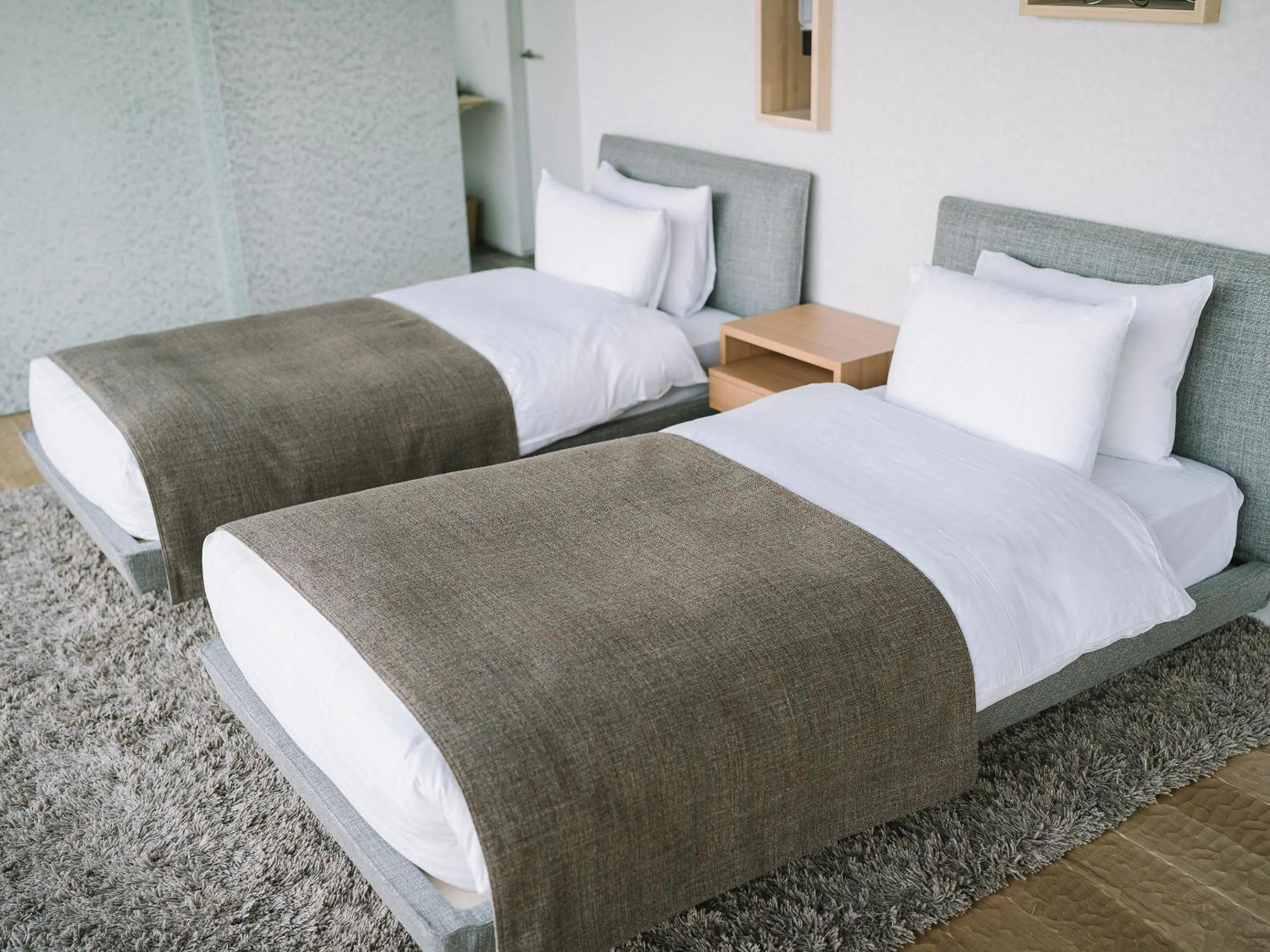 Bed in SNOW PEAK FIELD SUITE SPA HEADQUARTERS