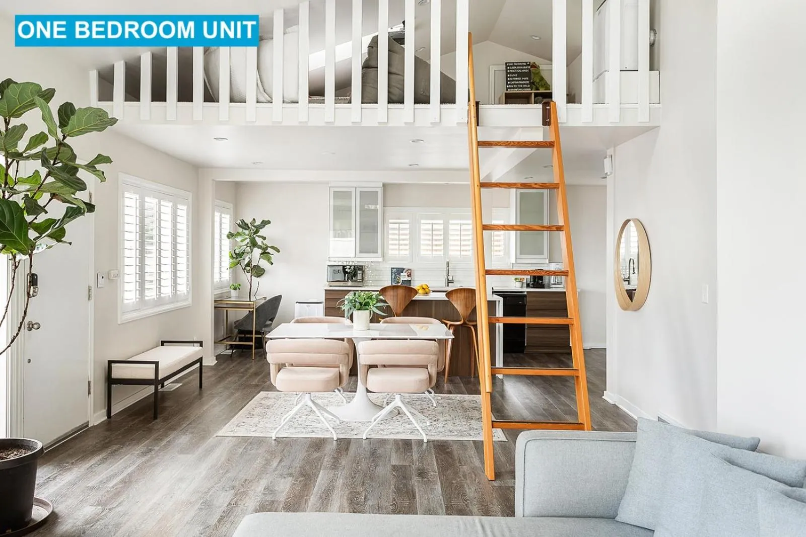 Living room, Bed in The Ferry House