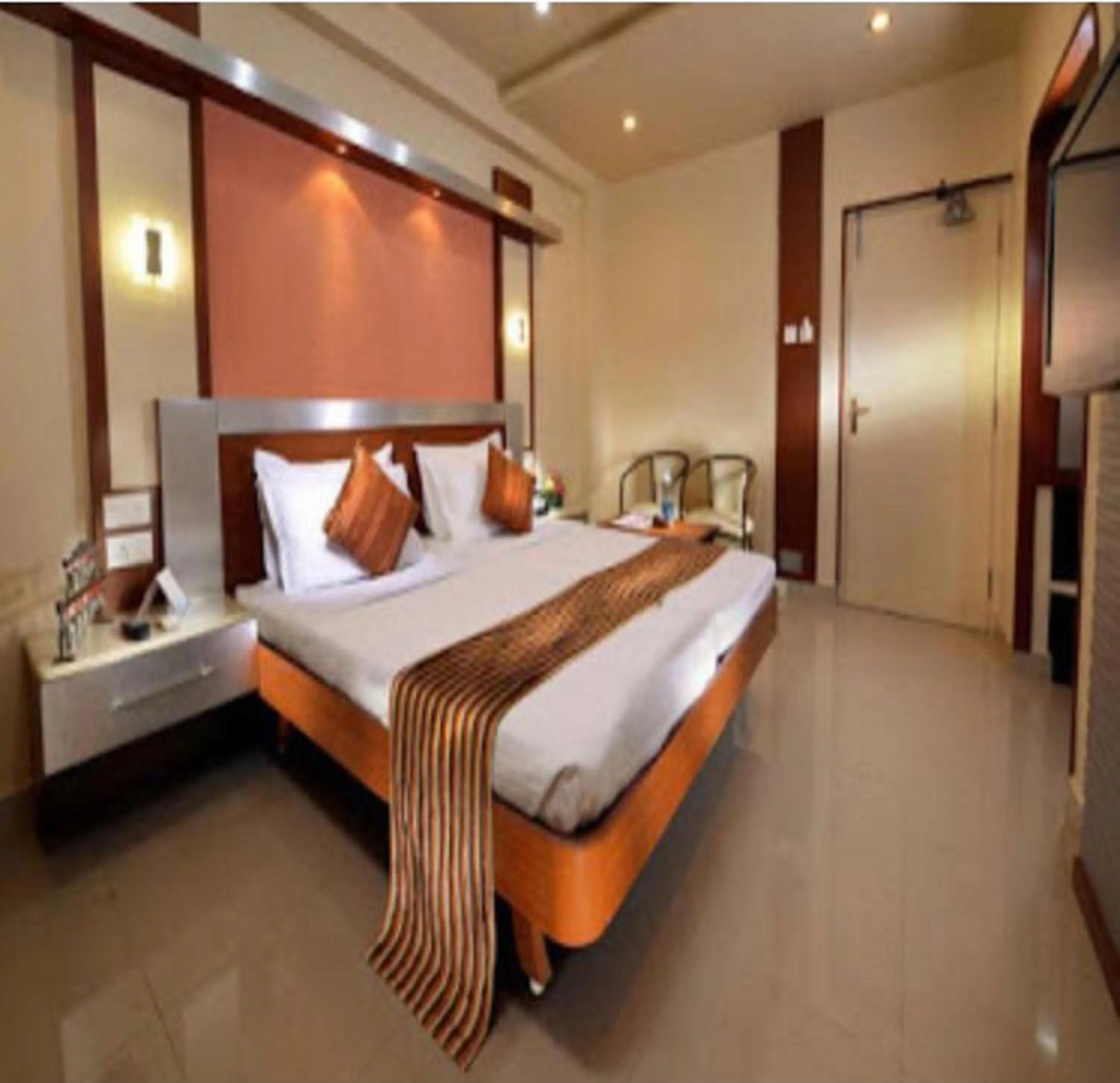 Bedroom, Bed in NavaRATNA Delight