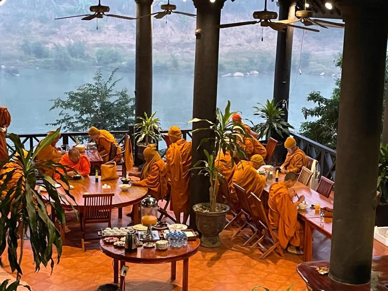 Restaurant/places to eat in Namkhan View Luangprabang Resort