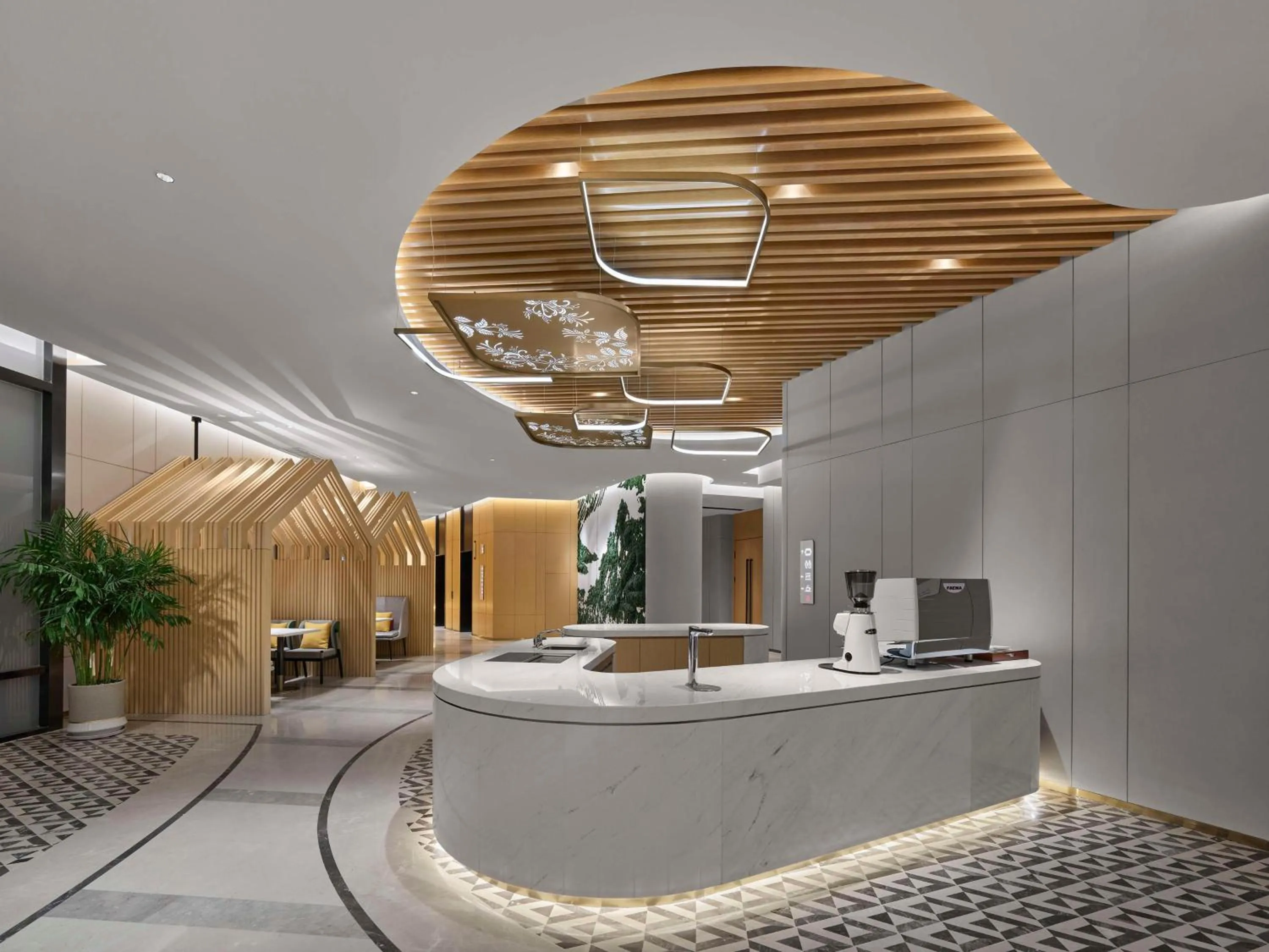 Lobby or reception in Hilton Garden Inn Anshan Haicheng