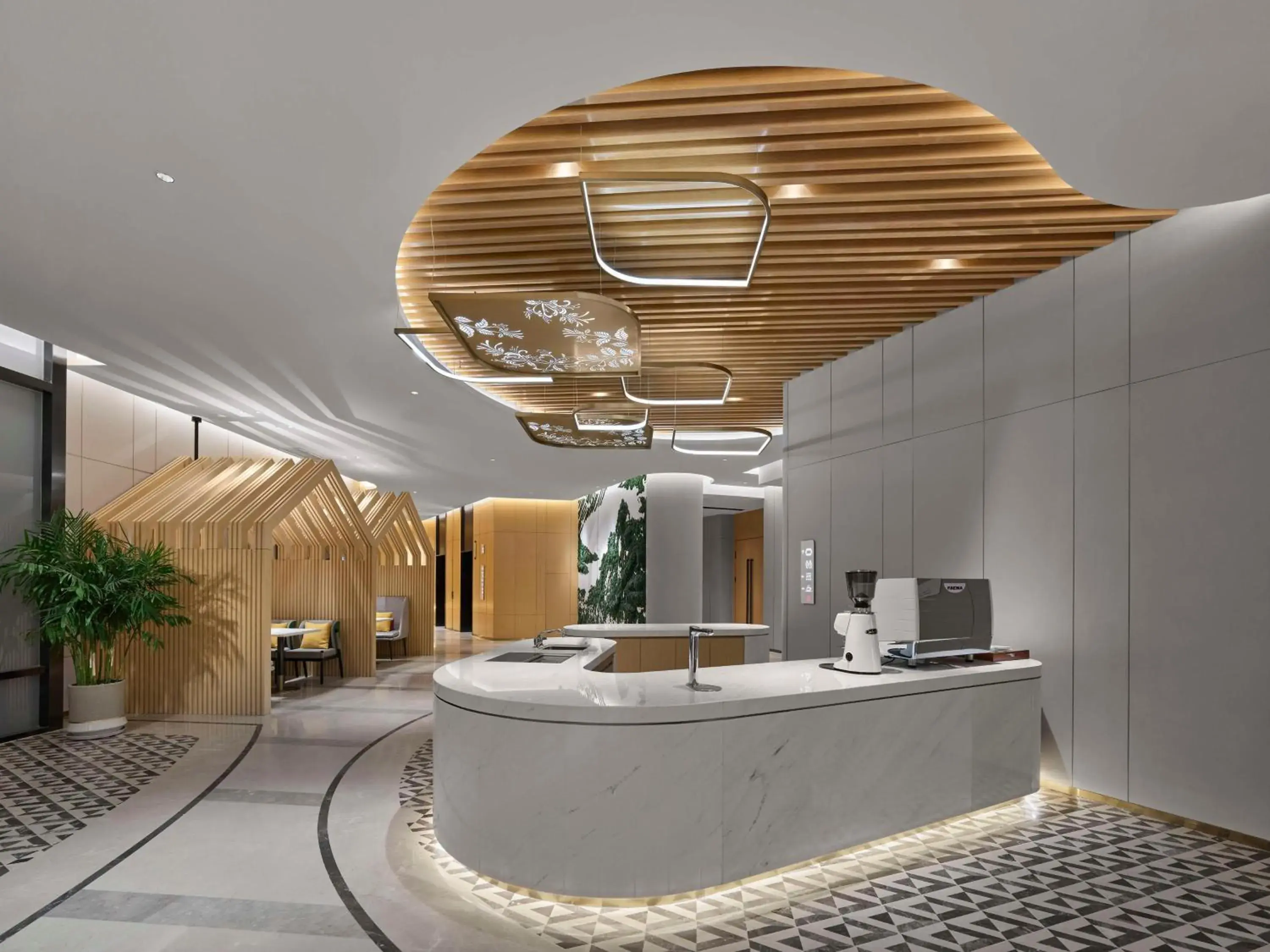 Lobby or reception in Hilton Garden Inn Anshan Haicheng Lobby or reception in Hilton Garden Inn Anshan Haicheng