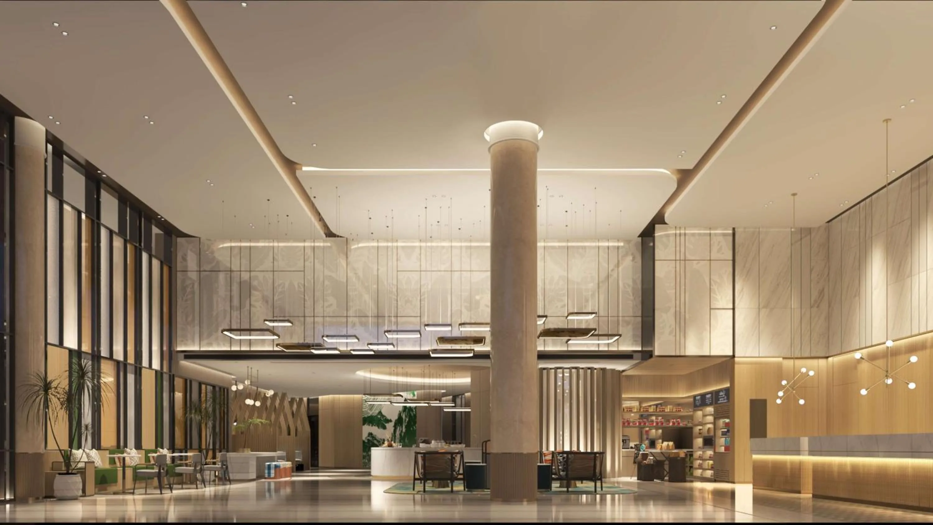 Lobby or reception in Hilton Garden Inn Anshan Haicheng