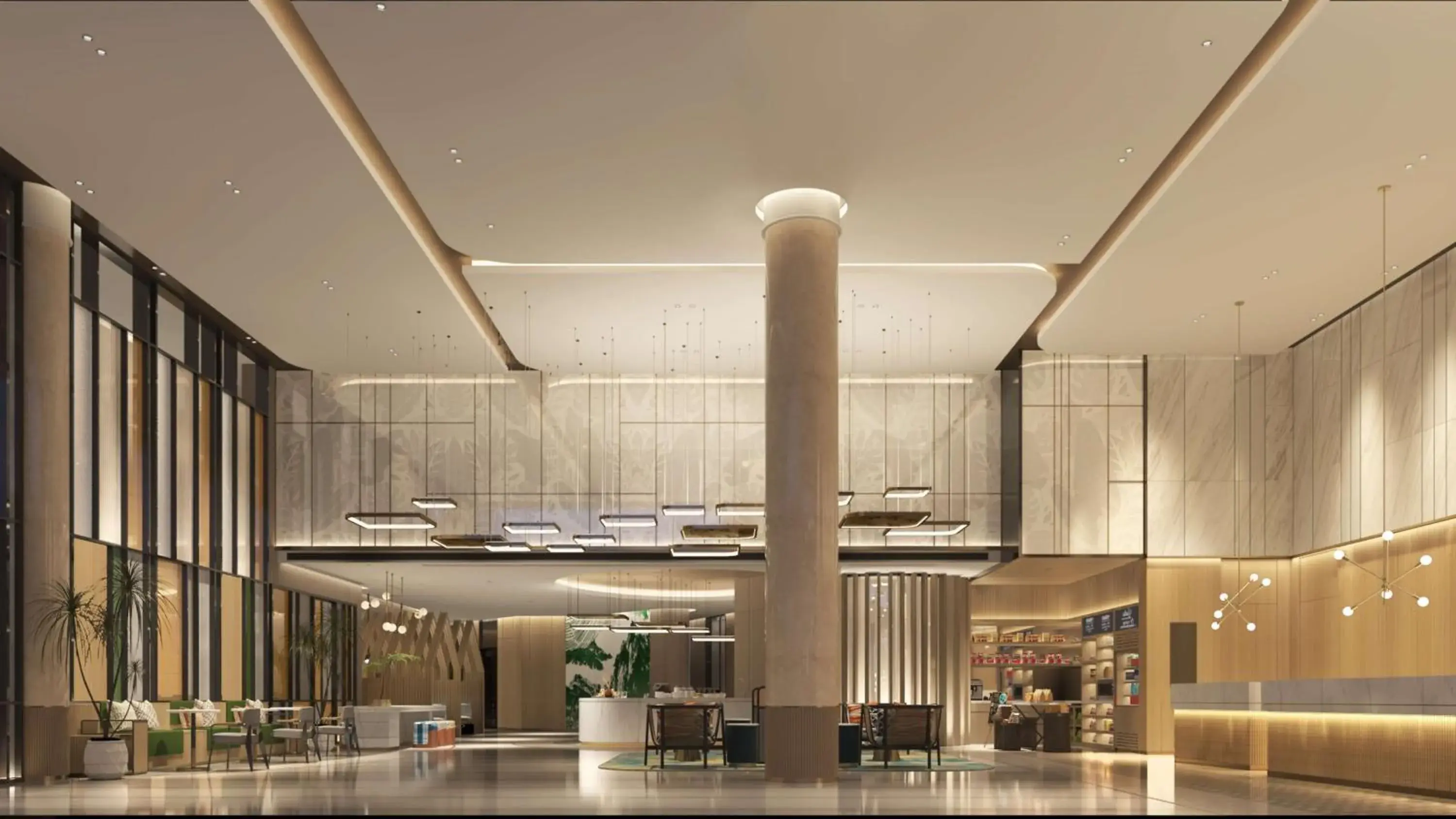Lobby or reception in Hilton Garden Inn Anshan Haicheng Lobby or reception in Hilton Garden Inn Anshan Haicheng