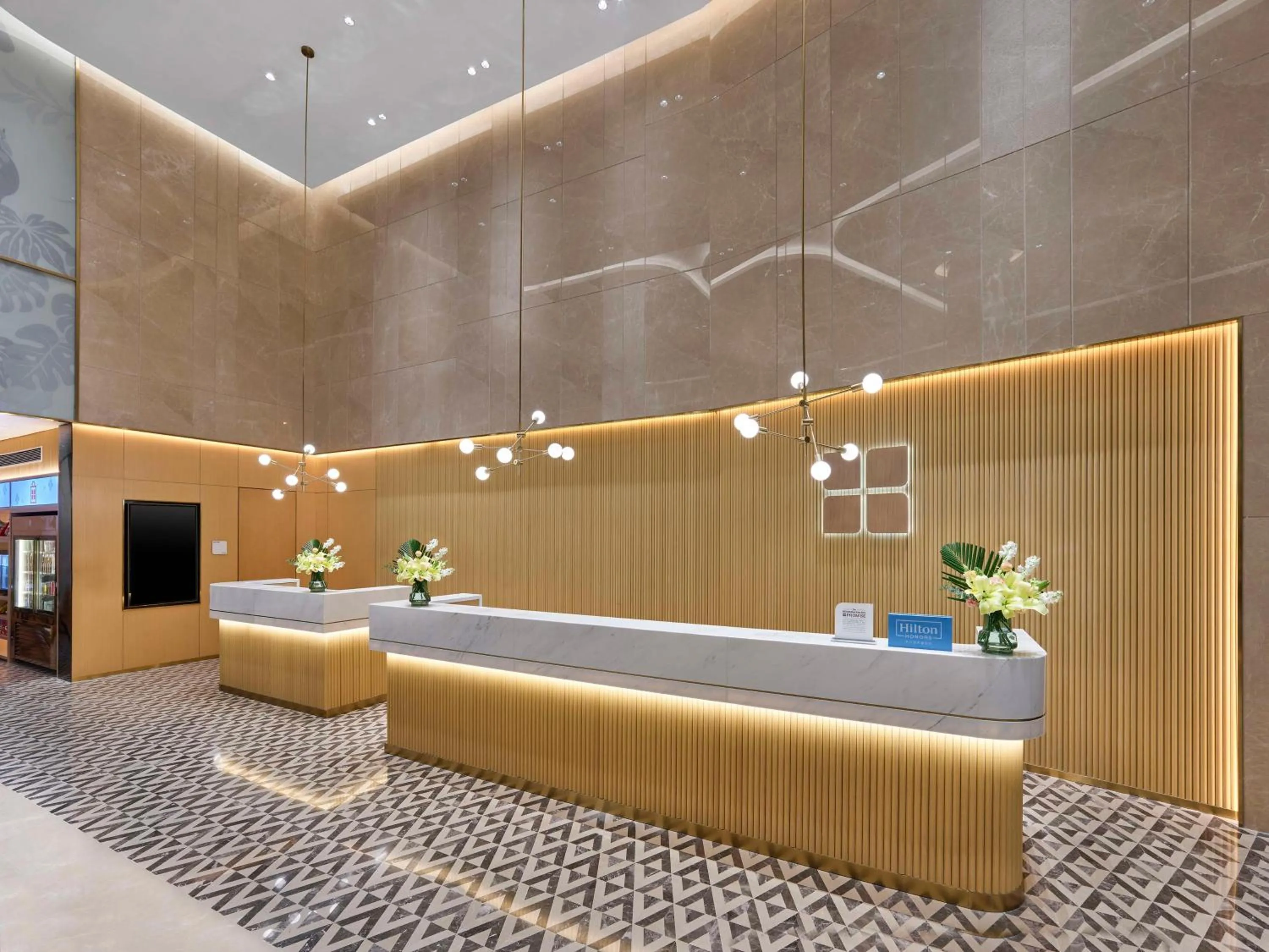 Lobby or reception in Hilton Garden Inn Anshan Haicheng