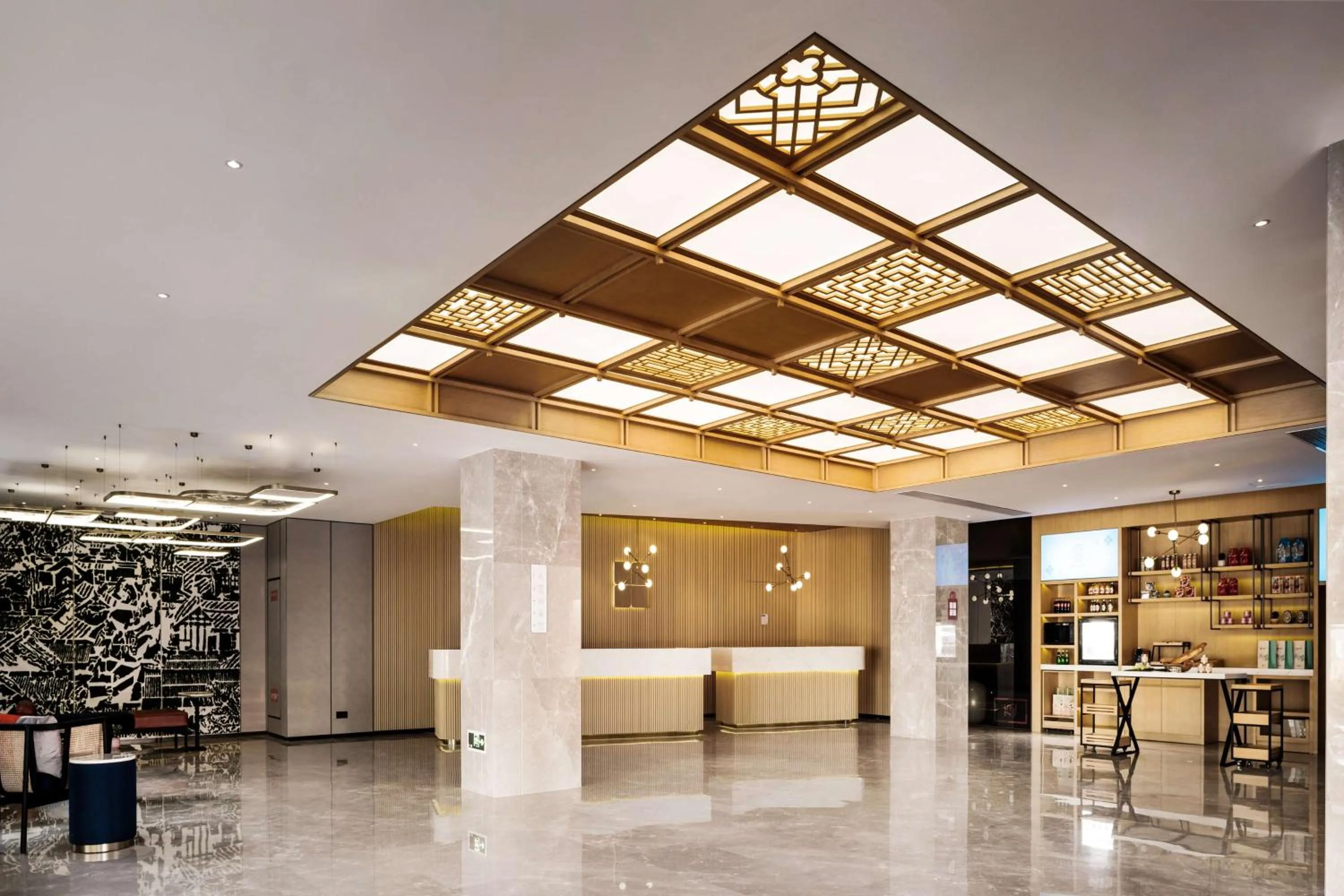 Lobby or reception in Hilton Garden Inn Chengdu Kuanzhai Alley