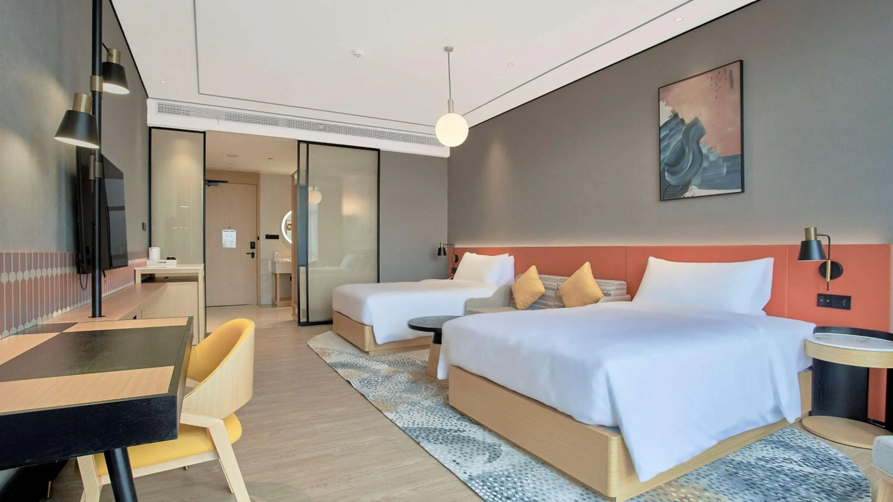Bedroom, Bed in Hilton Garden Inn Chenzhou Beihu