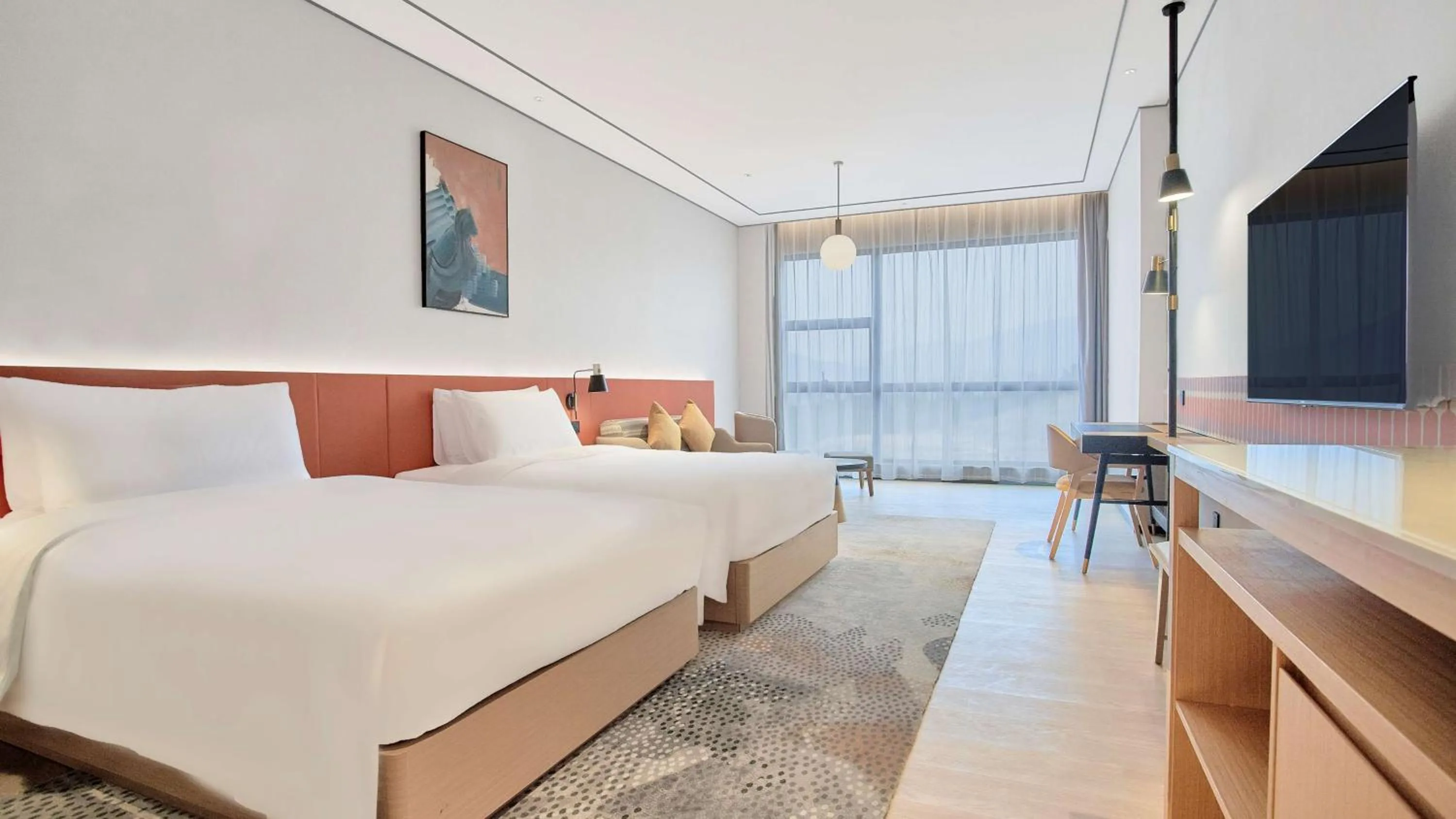 Bedroom, Bed in Hilton Garden Inn Chenzhou Beihu