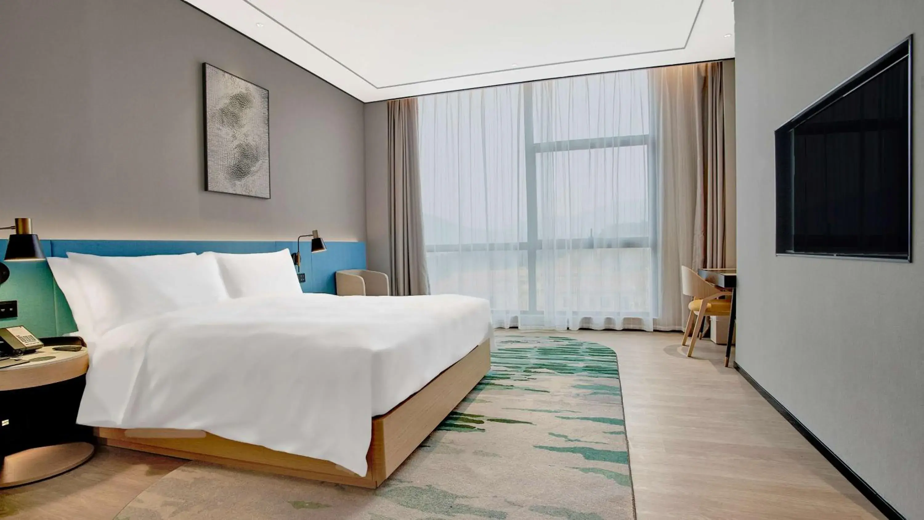 Bed in Hilton Garden Inn Chenzhou Beihu Bed in Hilton Garden Inn Chenzhou Beihu
