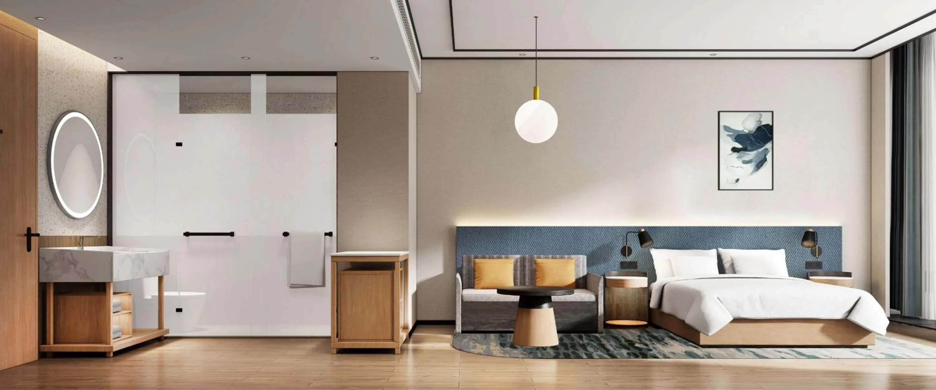 Bed in Hilton Garden Inn Chenzhou Beihu