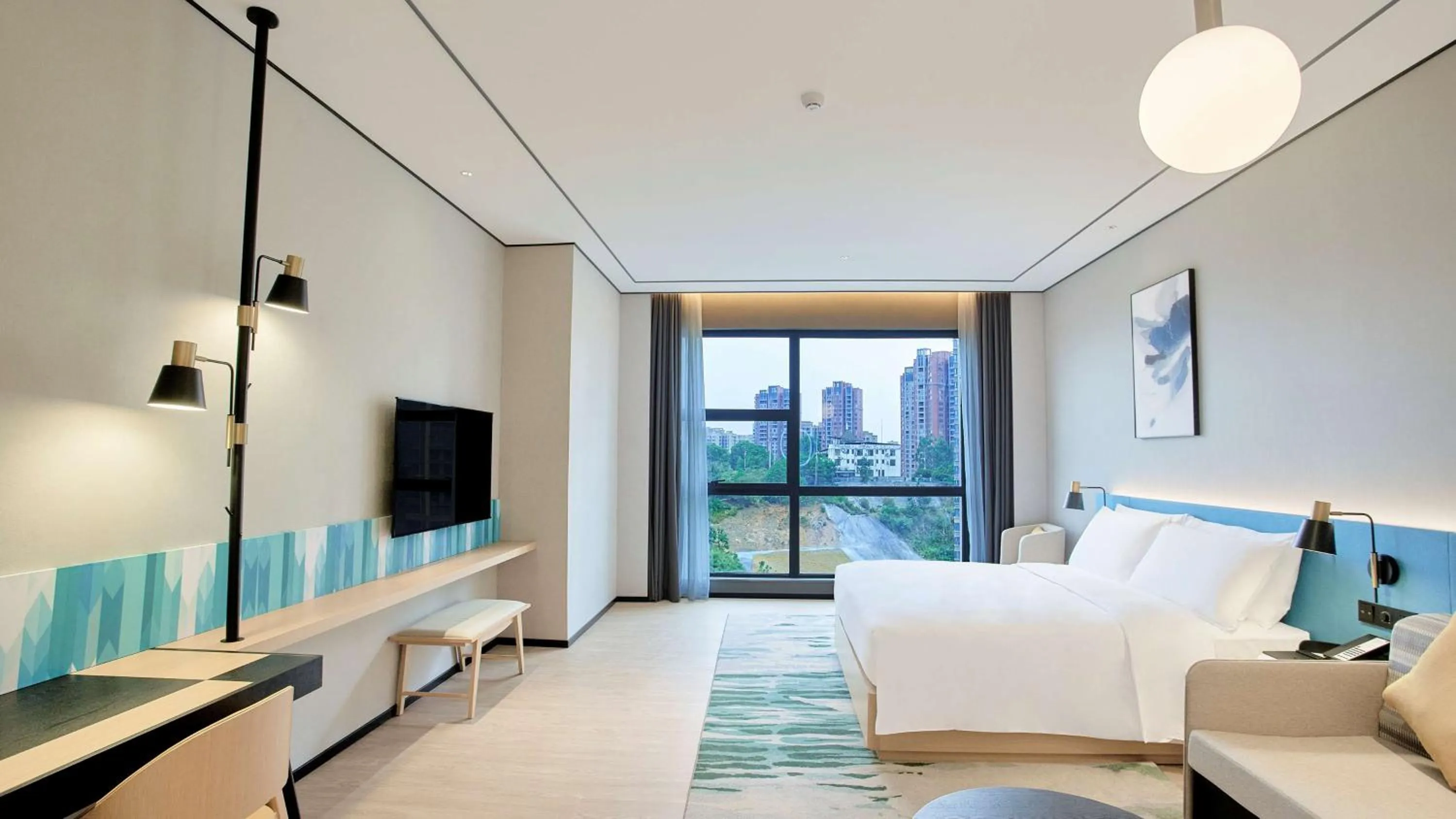 Bedroom, Bed in Hilton Garden Inn Chenzhou Beihu