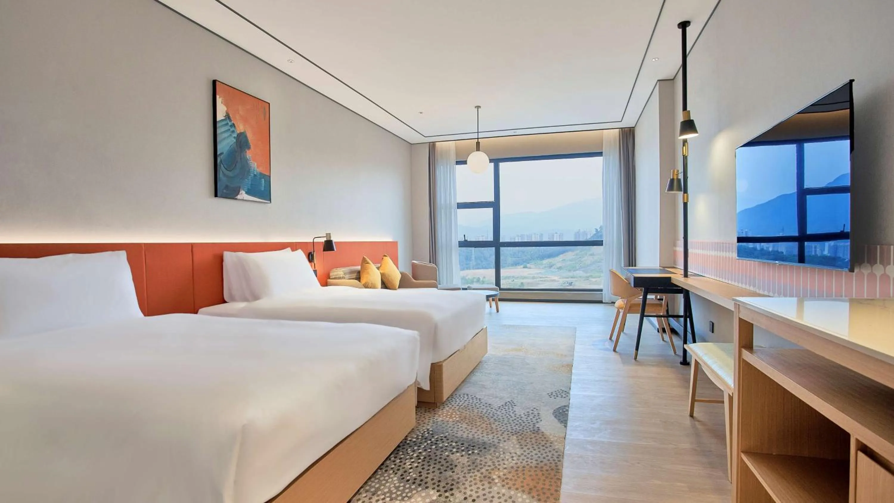 Bedroom, Bed in Hilton Garden Inn Chenzhou Beihu