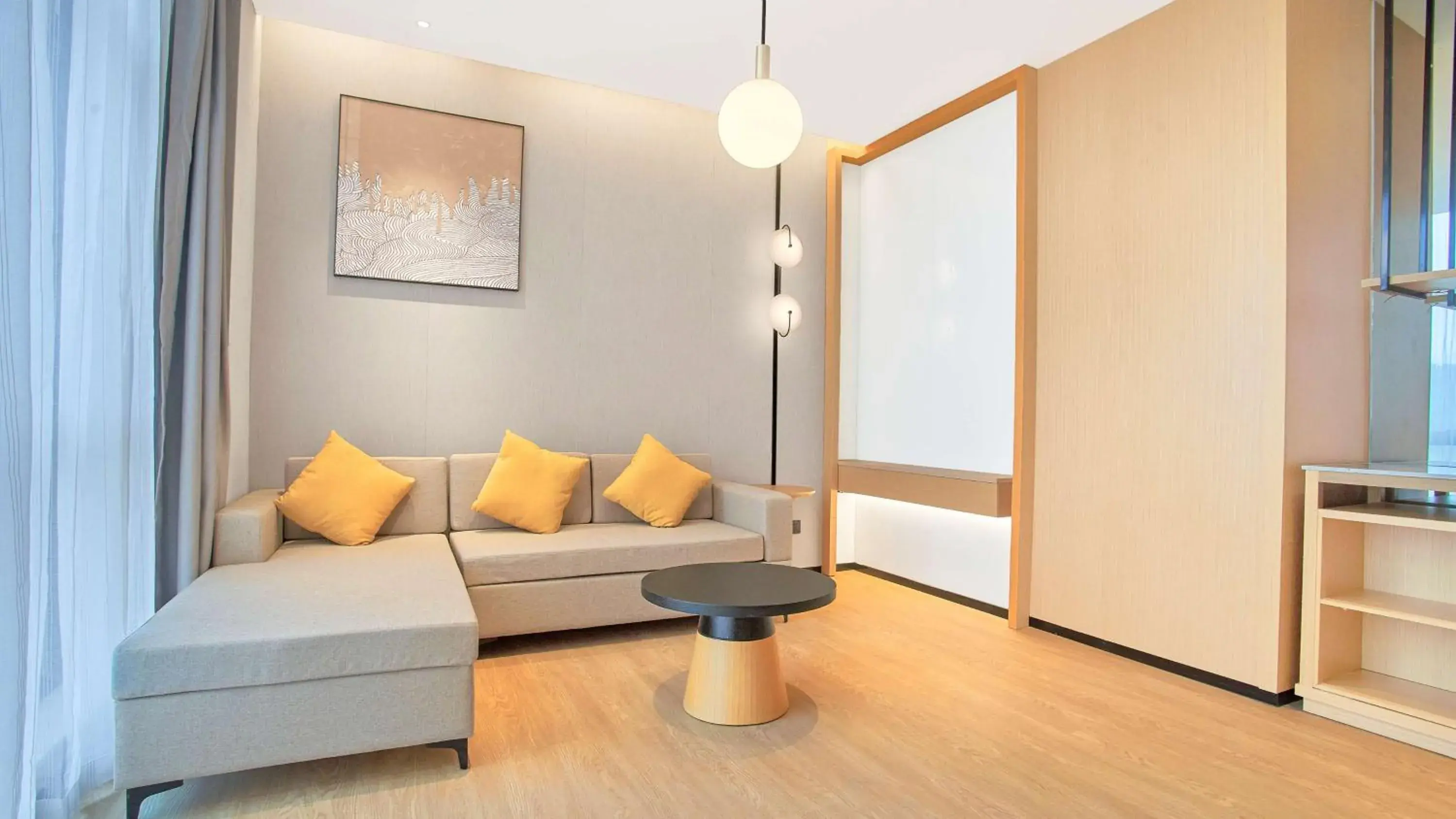 Living room in Hilton Garden Inn Chenzhou Beihu Living room in Hilton Garden Inn Chenzhou Beihu