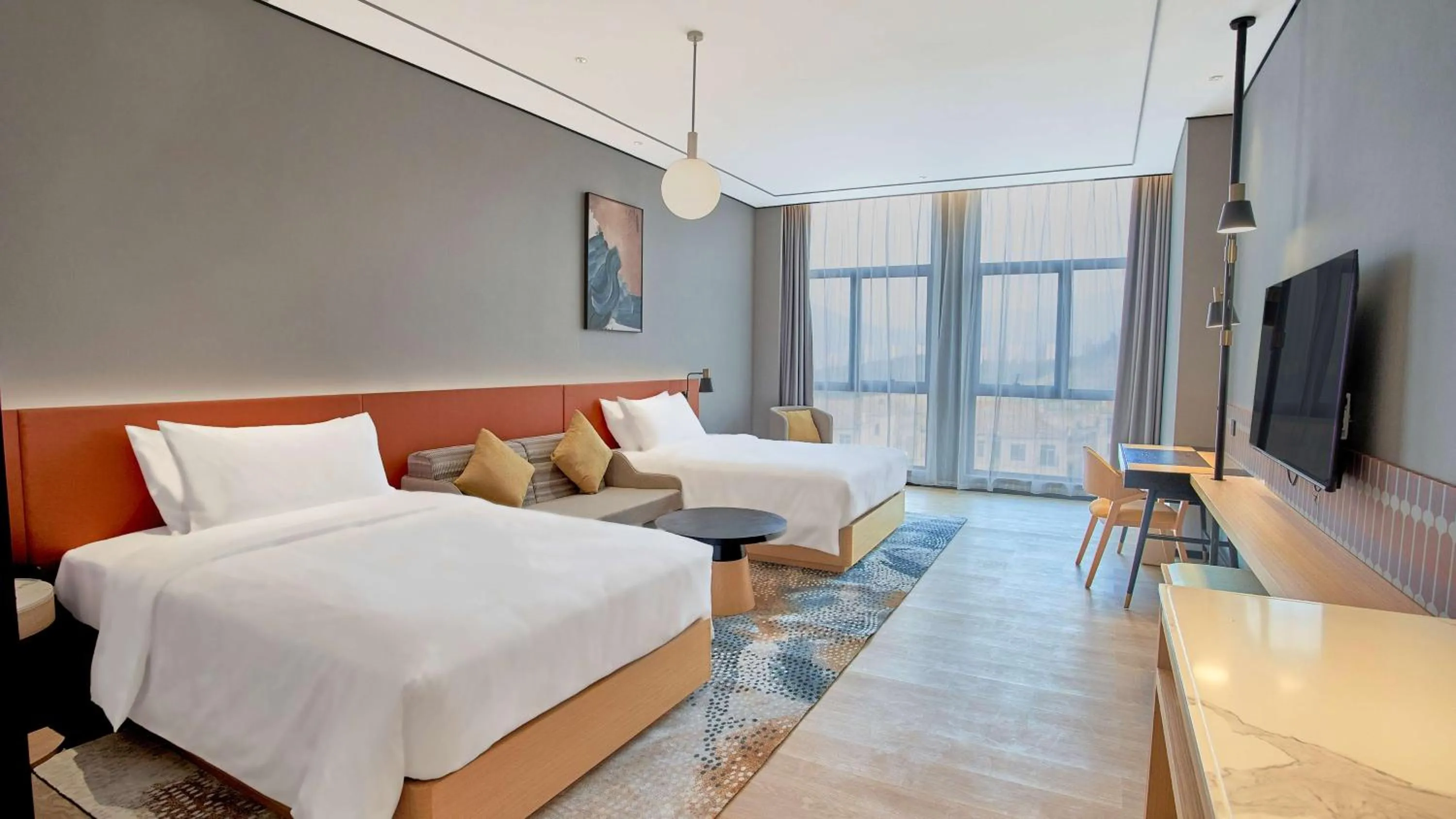 Bedroom, Bed in Hilton Garden Inn Chenzhou Beihu