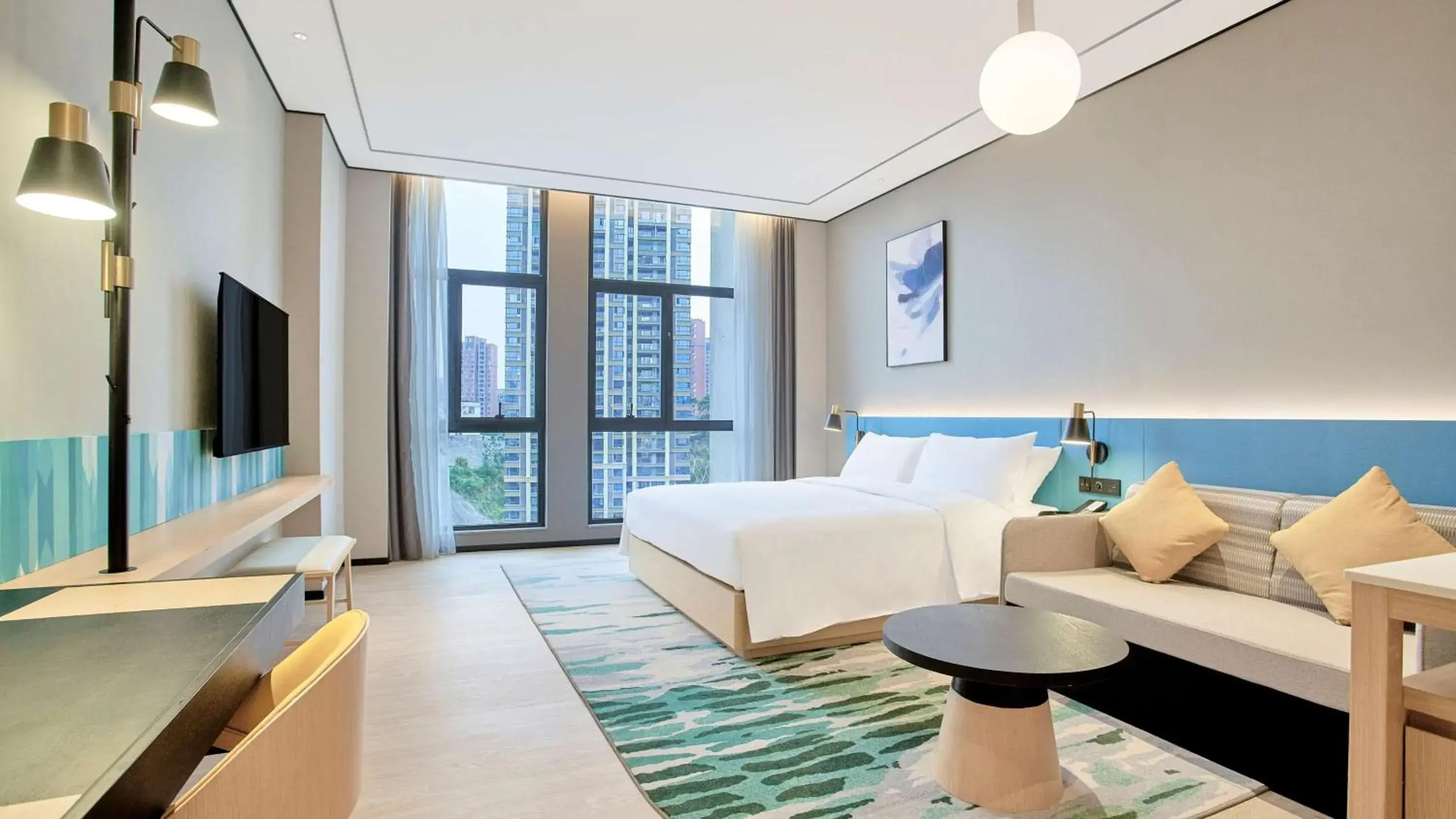 Bedroom, Bed in Hilton Garden Inn Chenzhou Beihu Bedroom, Bed in Hilton Garden Inn Chenzhou Beihu