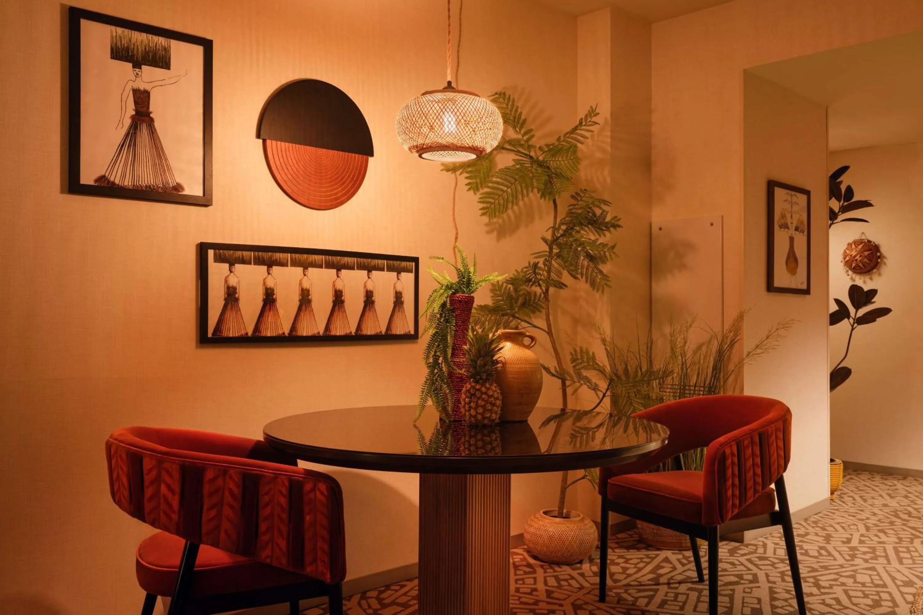 Living room in Hilton New York Times Square