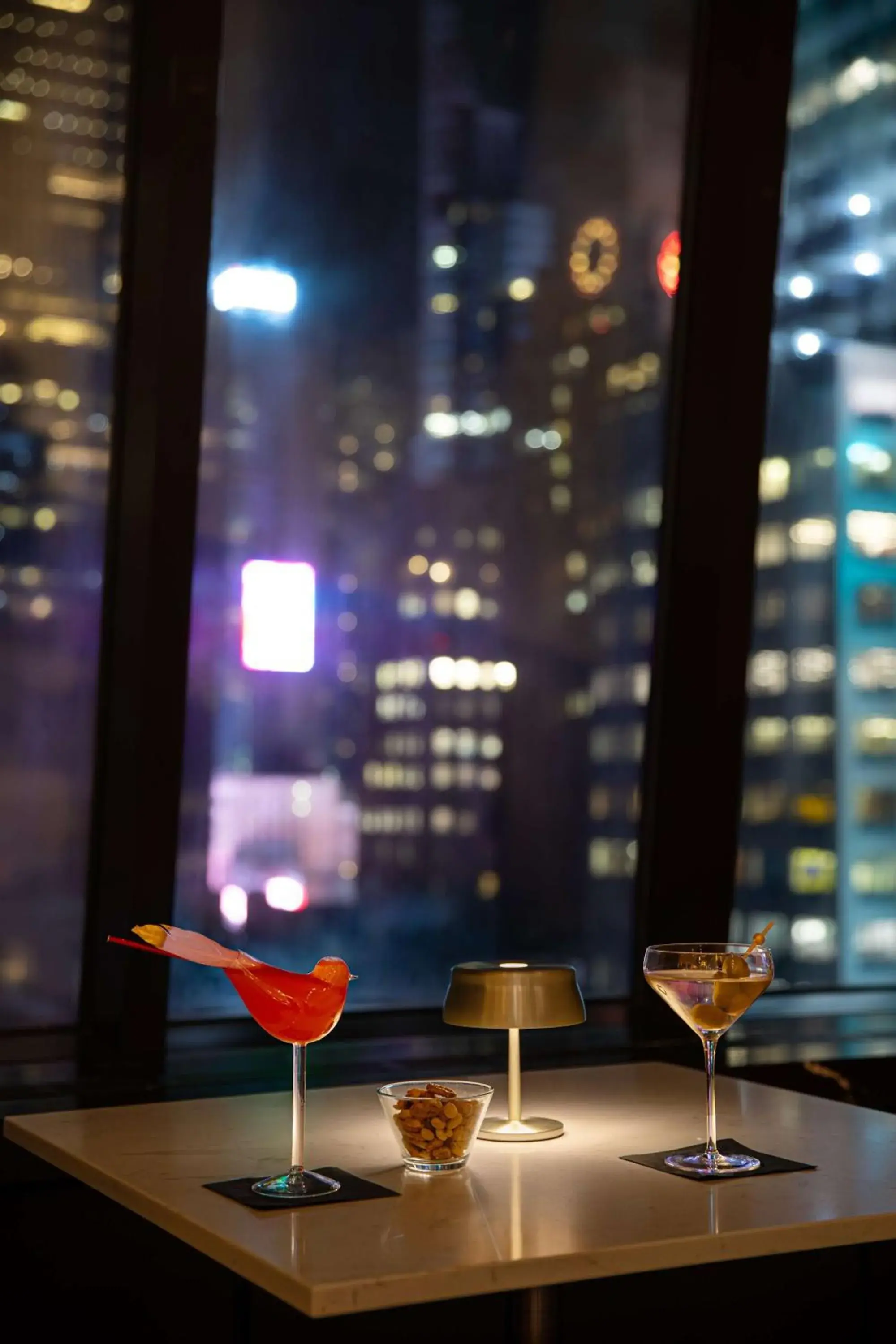 Lounge or bar in Hilton New York Times Square Lounge or bar in Hilton New York Times Square