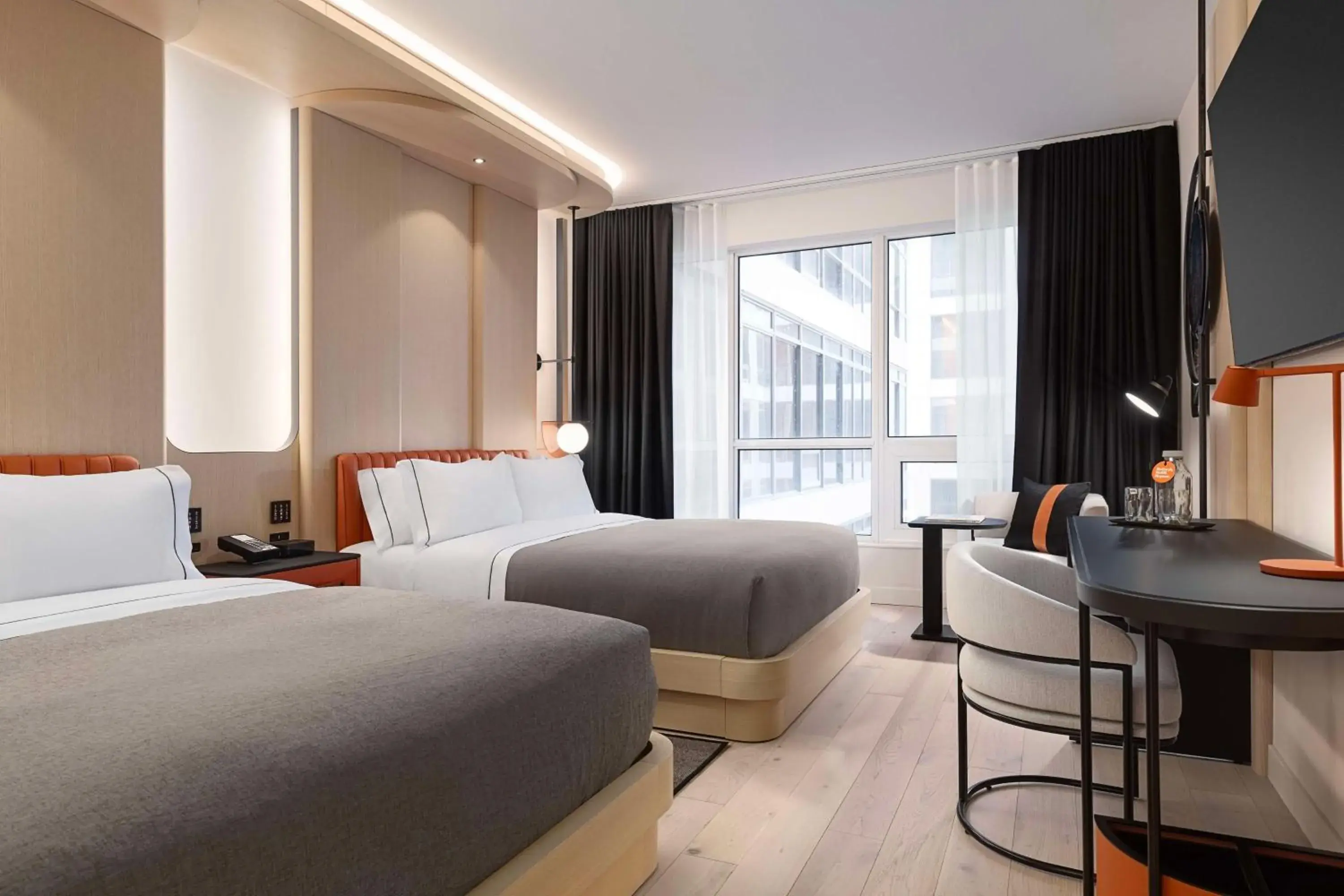 Queen Room with Two Queen Beds in Canopy By Hilton Toronto Yorkville Queen Room with Two Queen Beds in Canopy By Hilton Toronto Yorkville