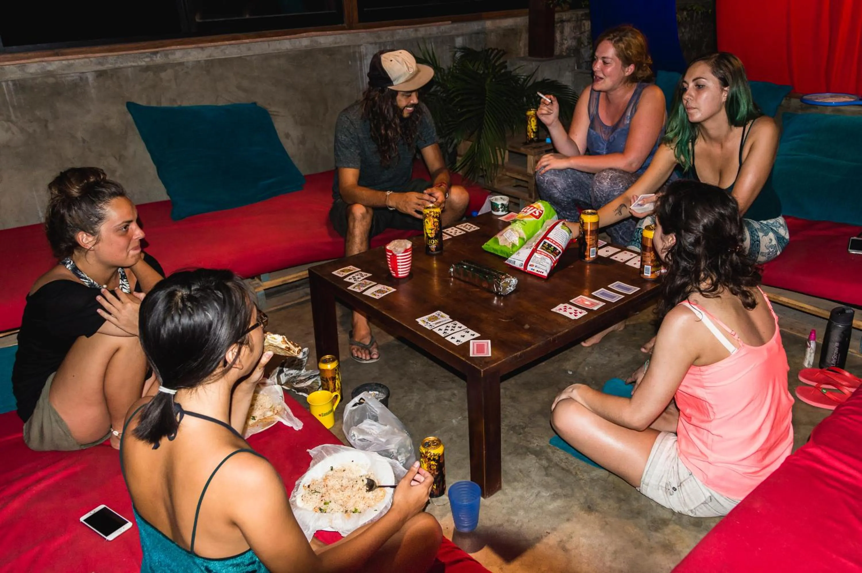 People in Colombo Beach Hostel