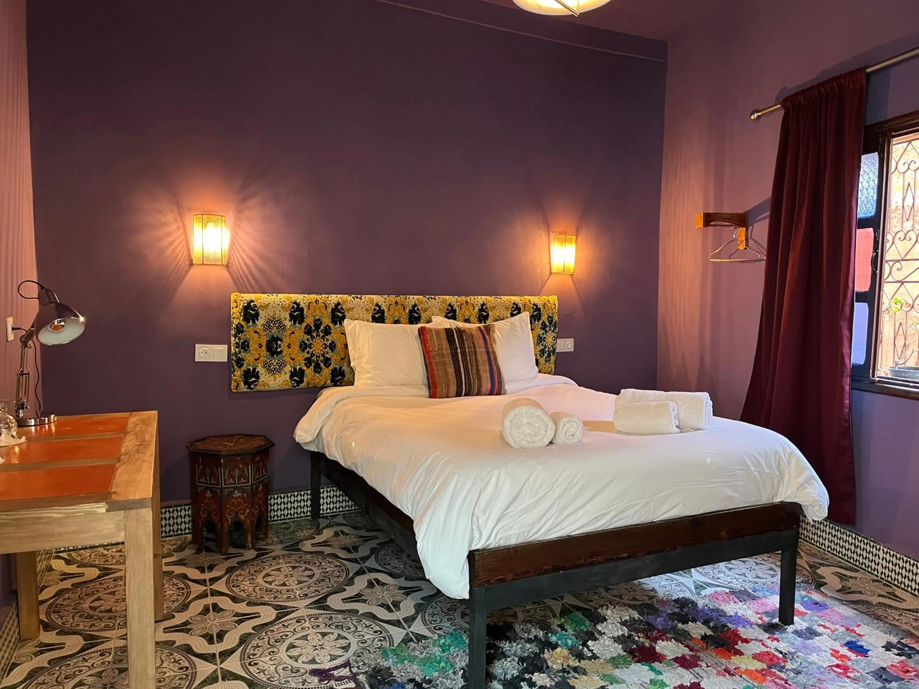Bed in Riad Imndi