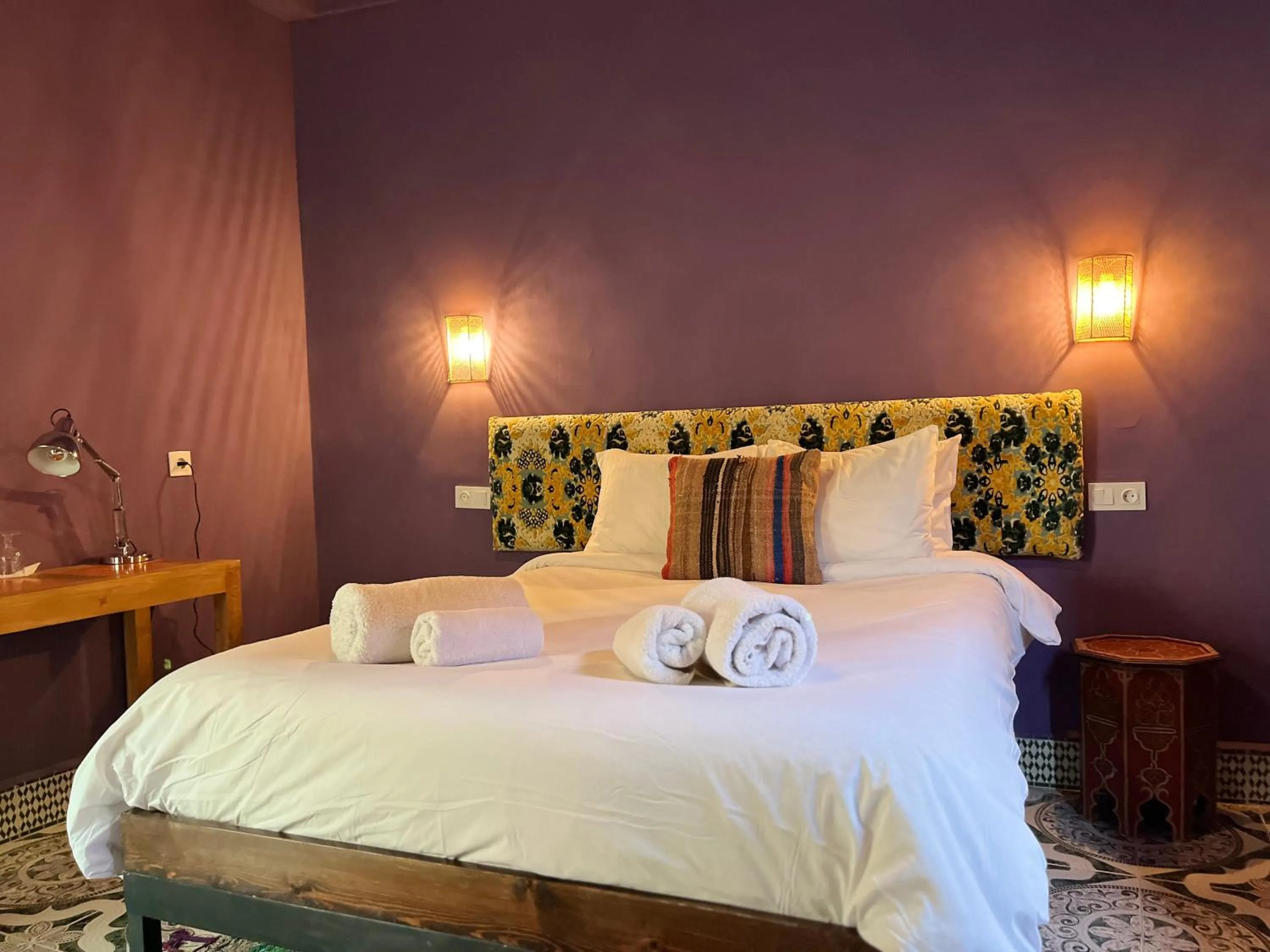 Bed in Riad Imndi