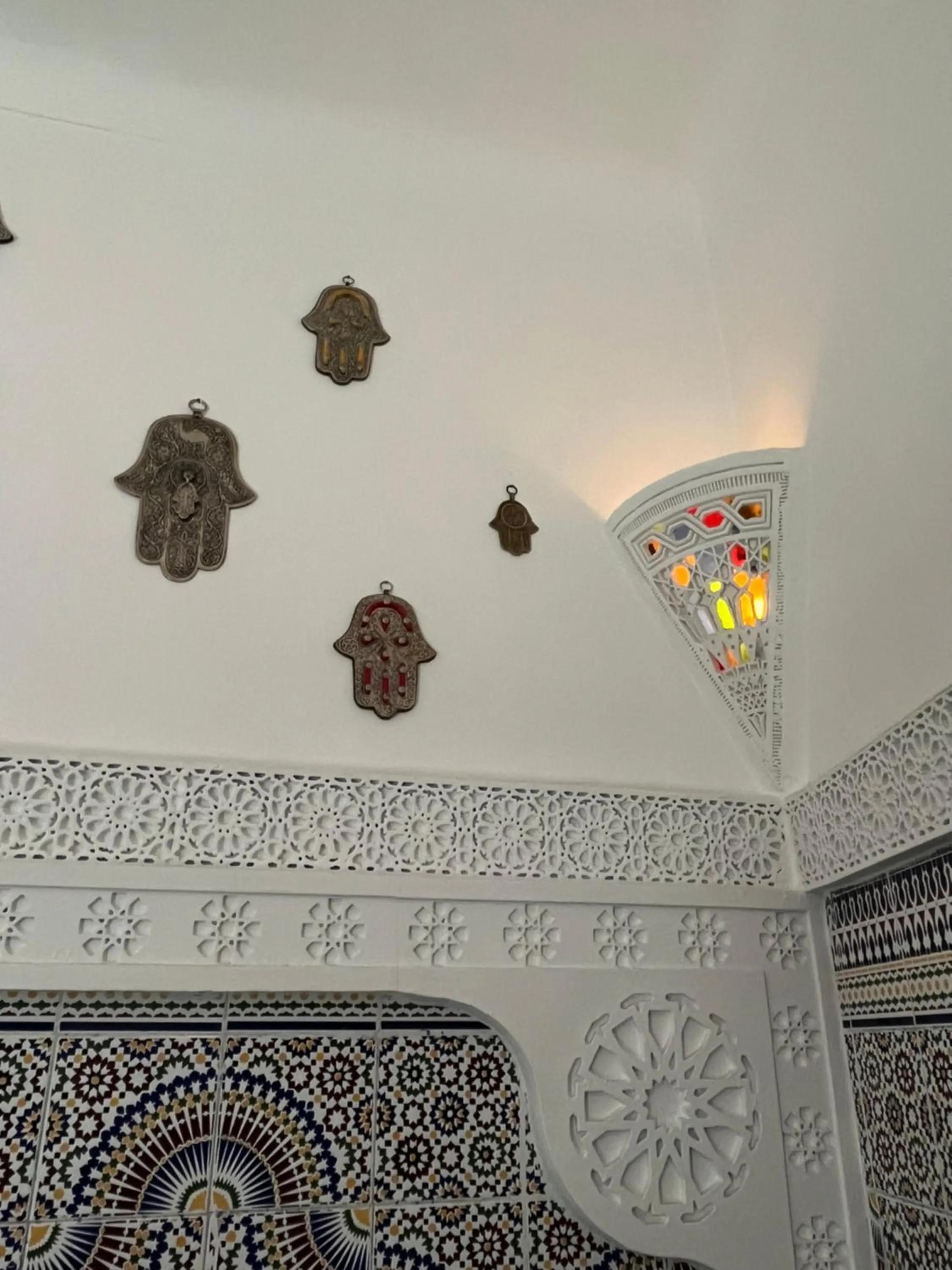 Decorative detail in Riad Imndi