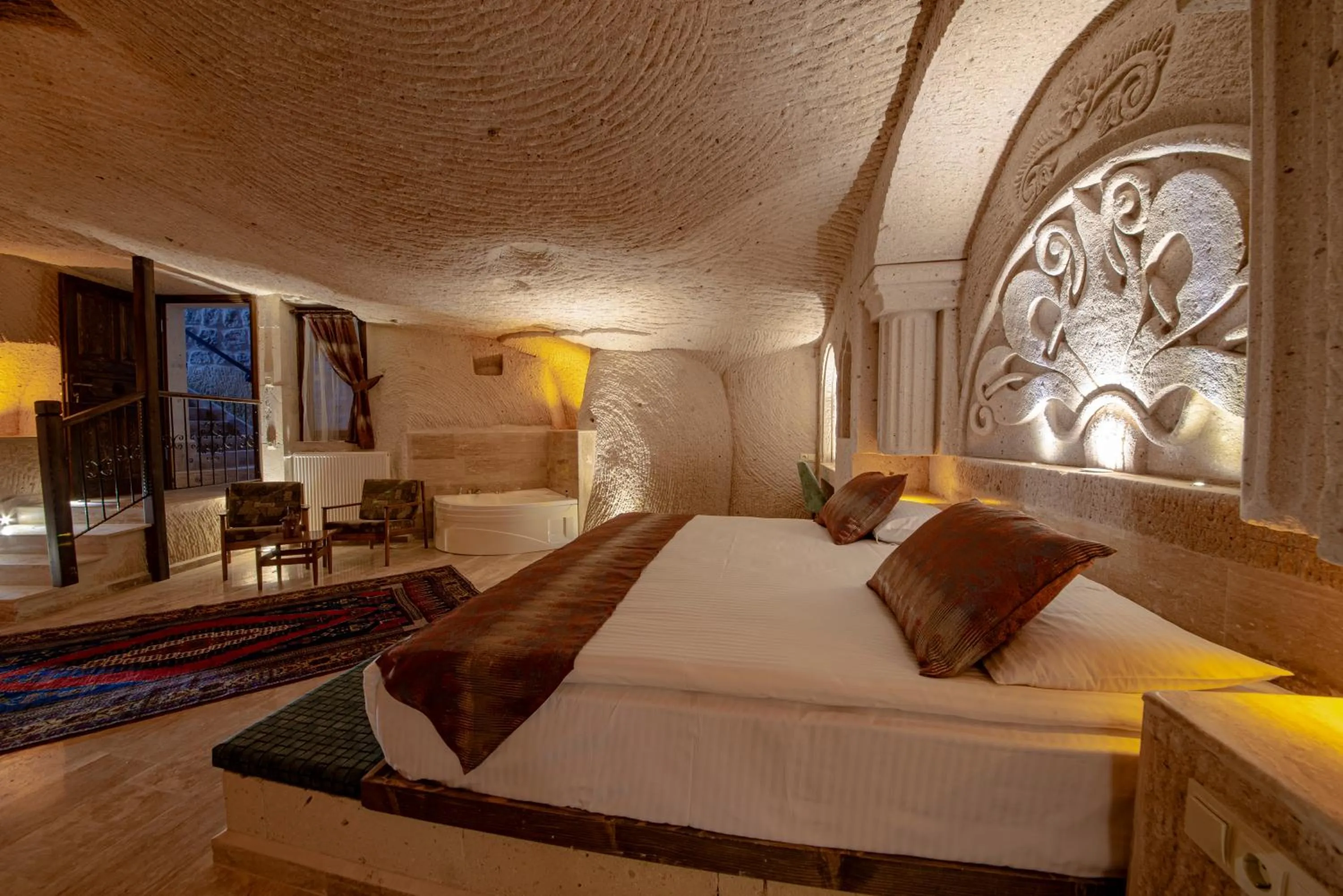 Bed in FARMER CAVE HOUSE